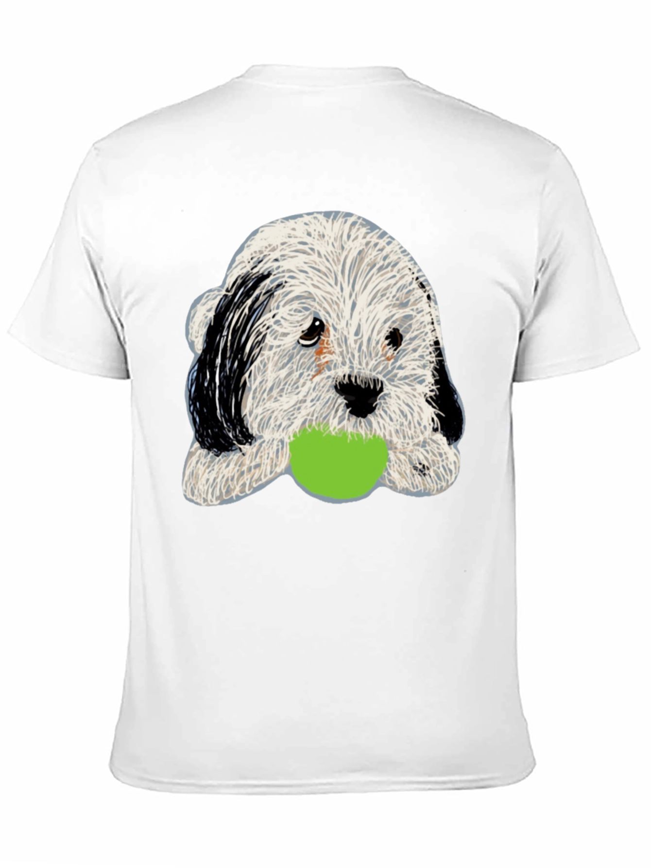 Cute Dog with Ball Graphic Tee