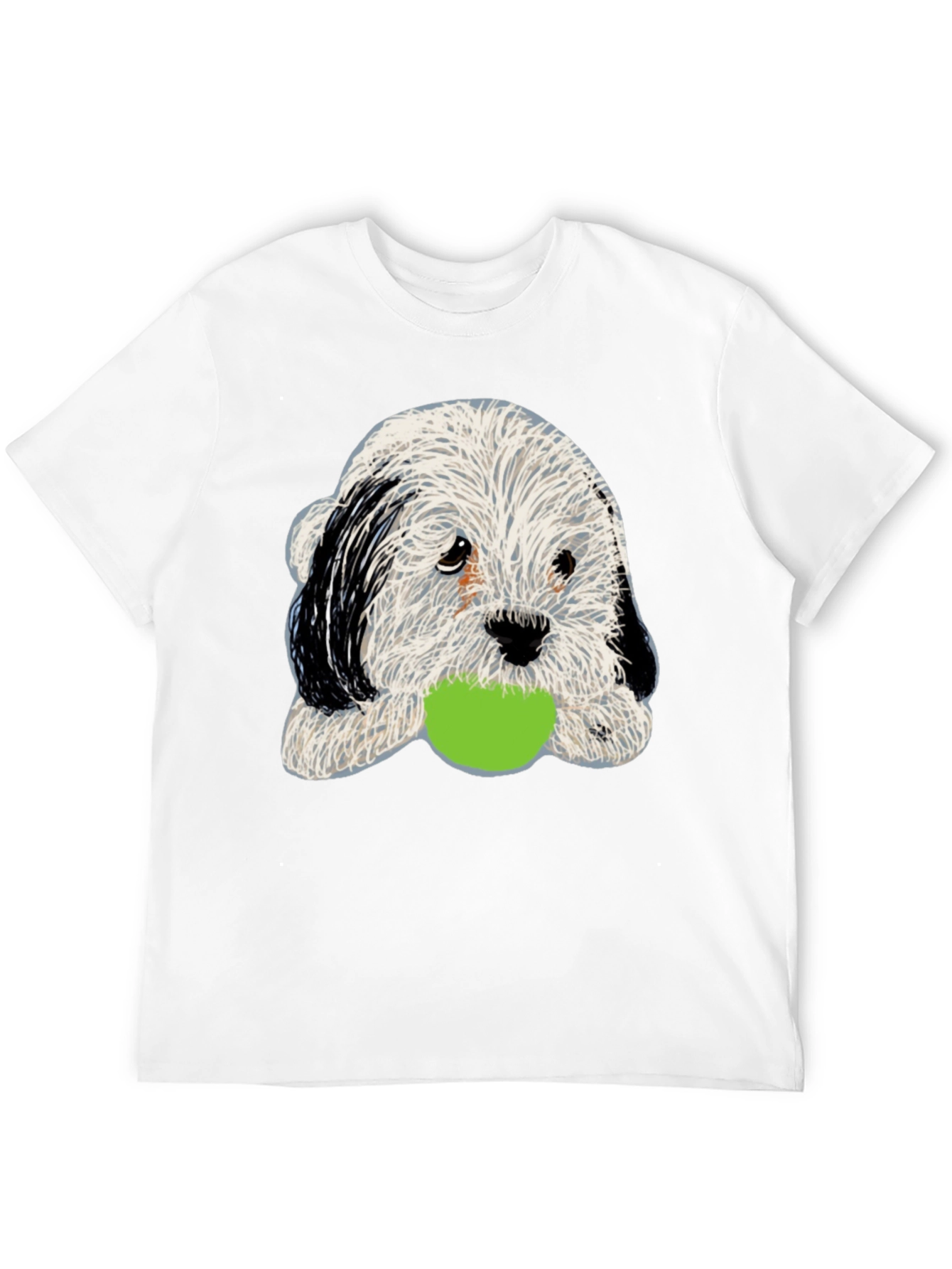Cute Dog with Ball Graphic Tee