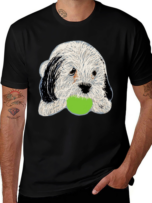 Cute Dog with Ball Graphic Tee