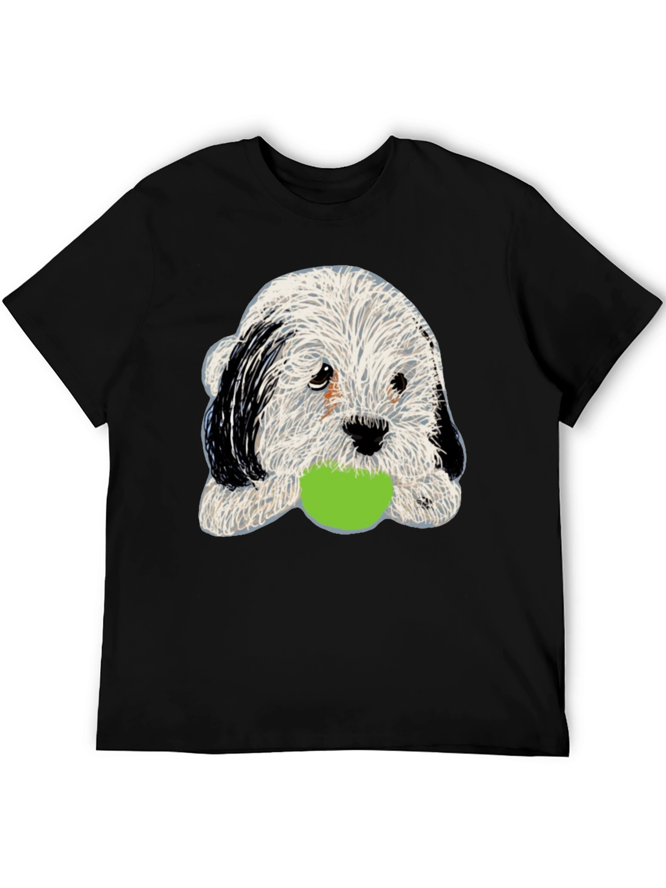 Cute Dog with Ball Graphic Tee