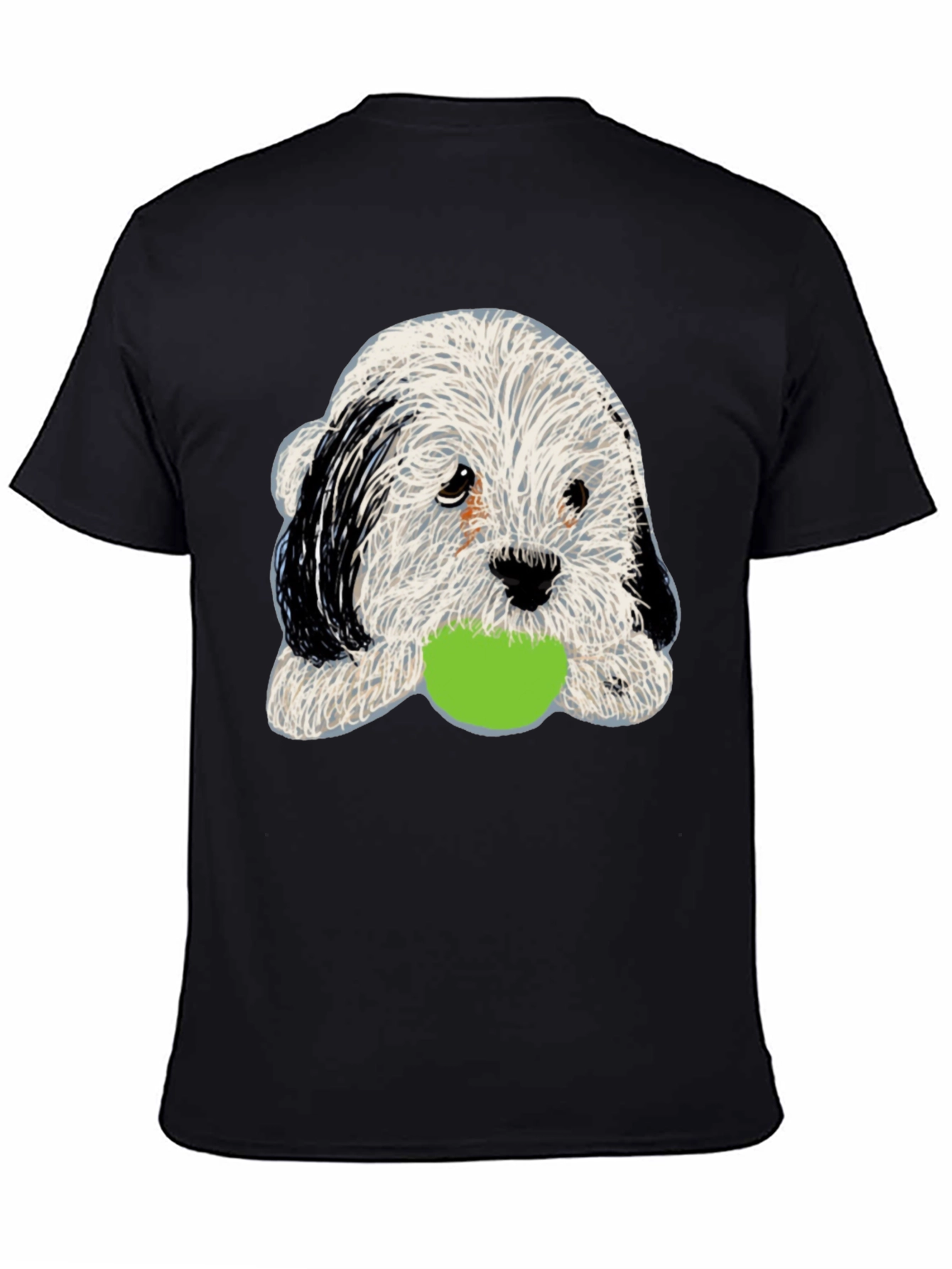 Cute Dog with Ball Graphic Tee