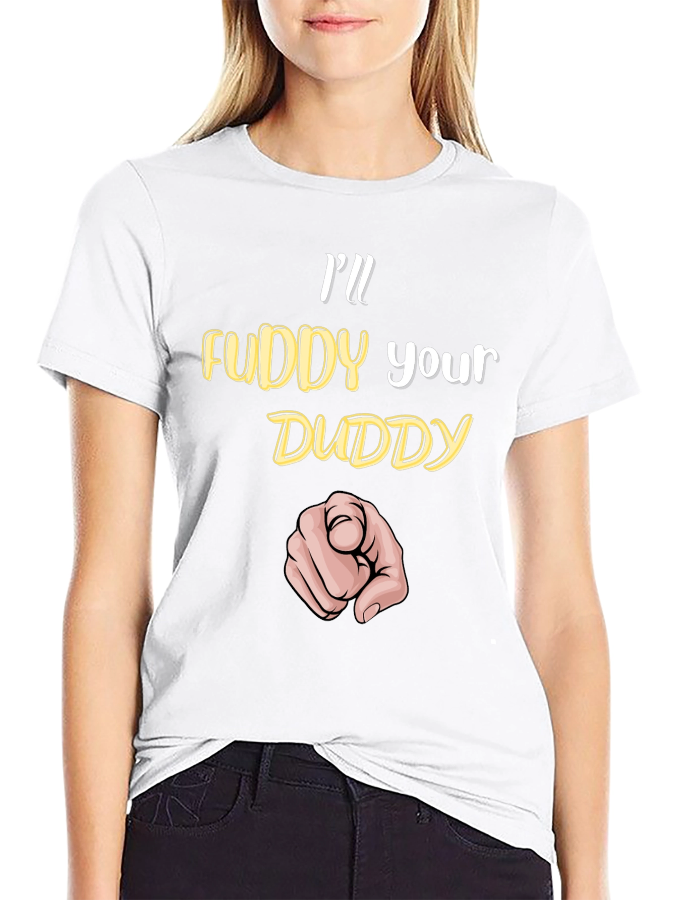 Ill Fuddy Your Duddy Black Graphic T-Shirt