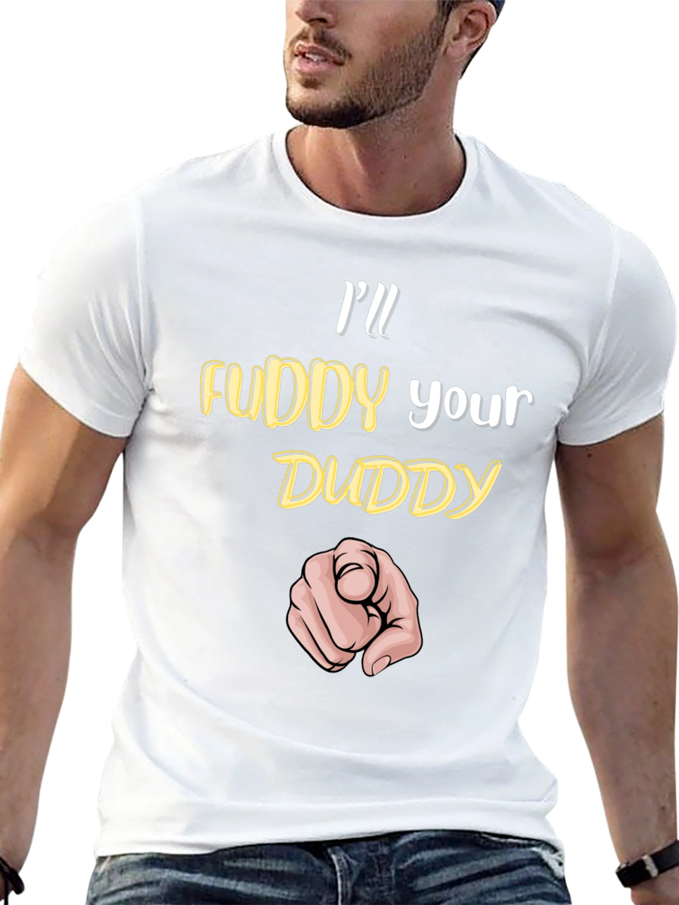 Ill Fuddy Your Duddy Black Graphic T-Shirt