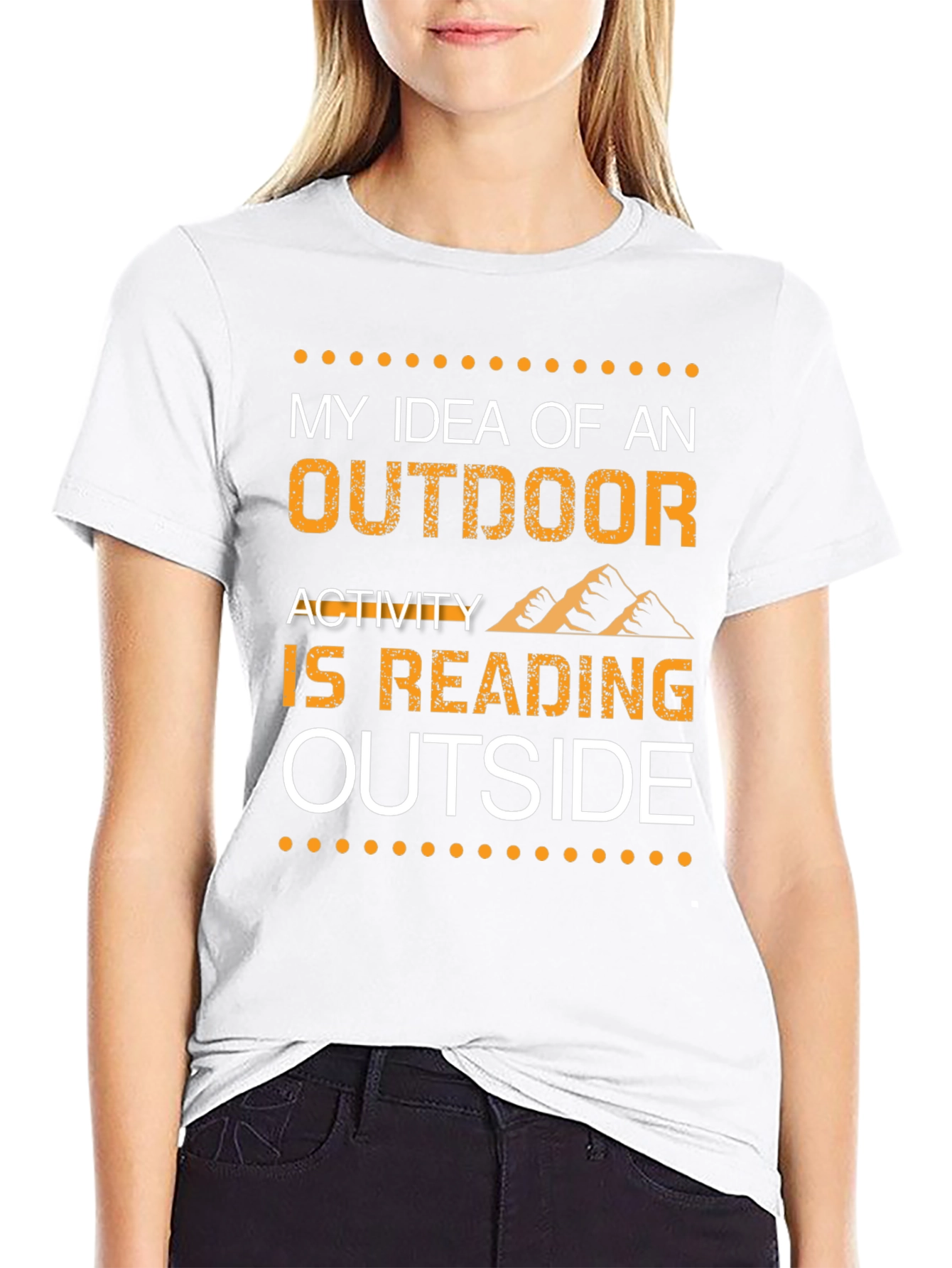 Reading Outside T-Shirt -  Outdoor Activity Tee