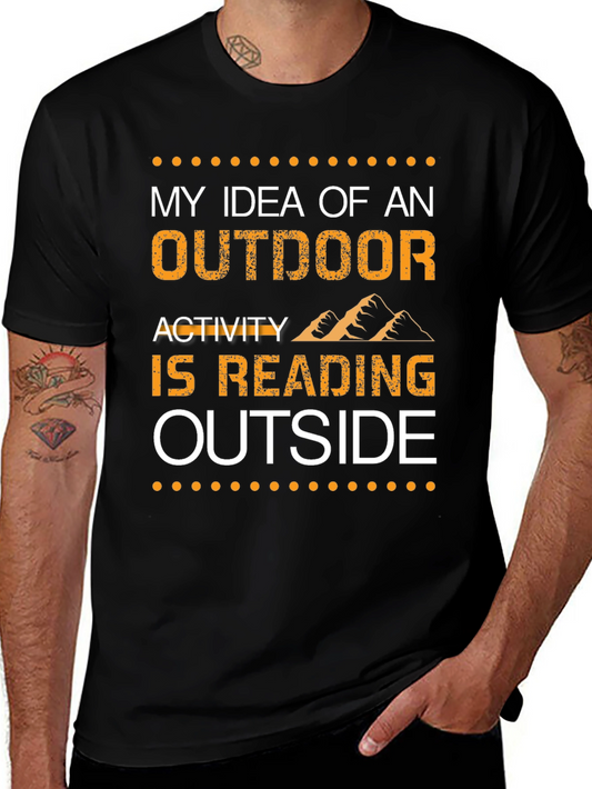 Reading Outside T-Shirt -  Outdoor Activity Tee