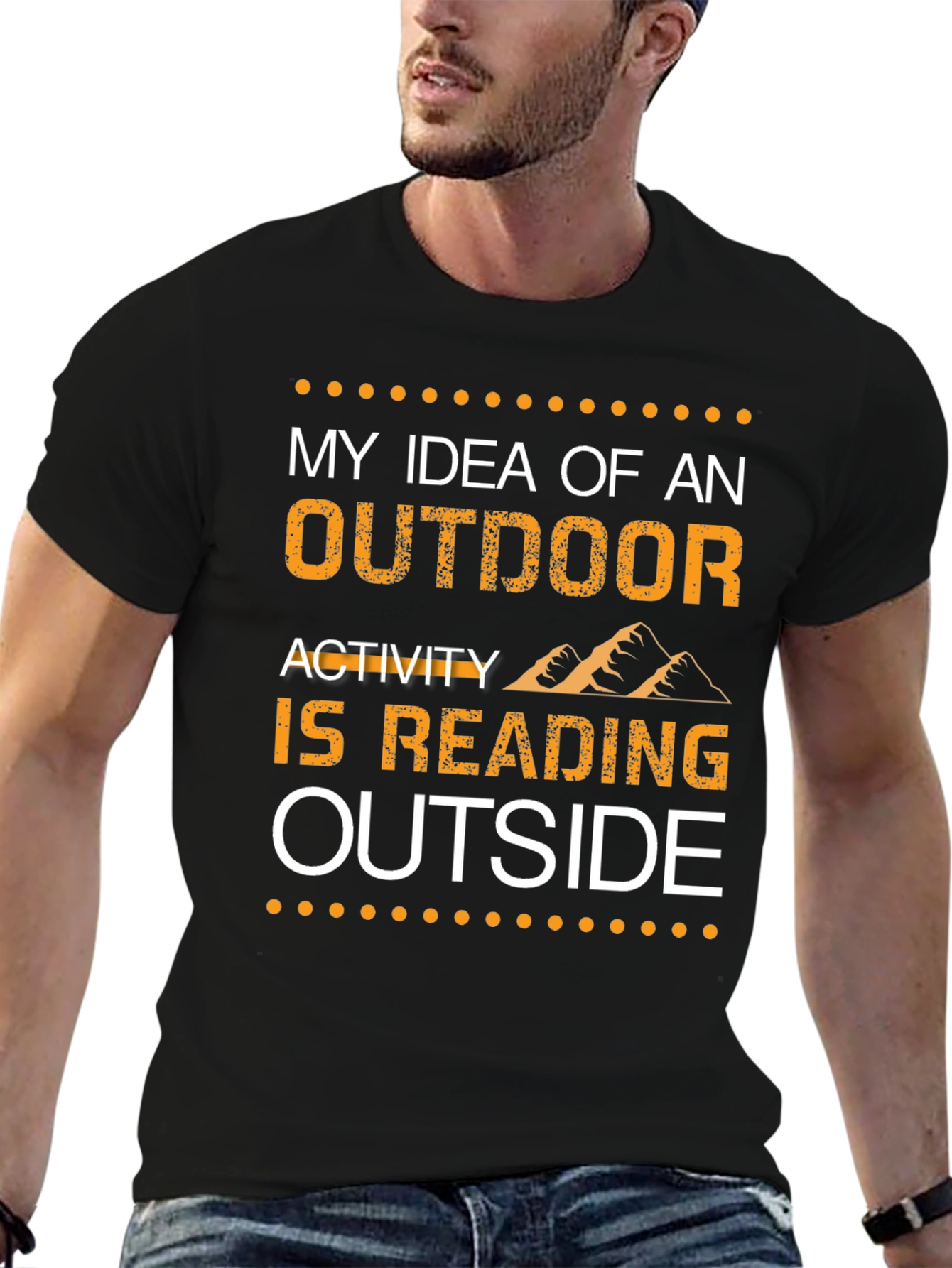Reading Outside T-Shirt -  Outdoor Activity Tee