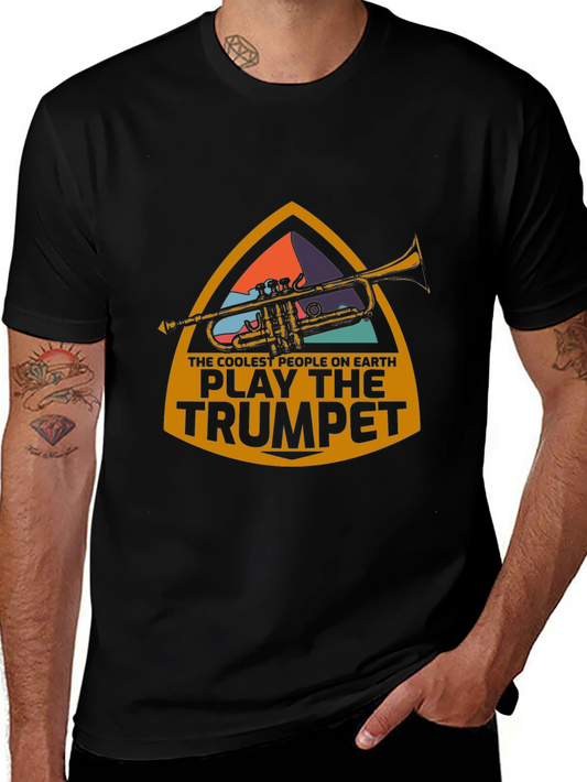 Cool Trumpet Player Graphic T-Shirt