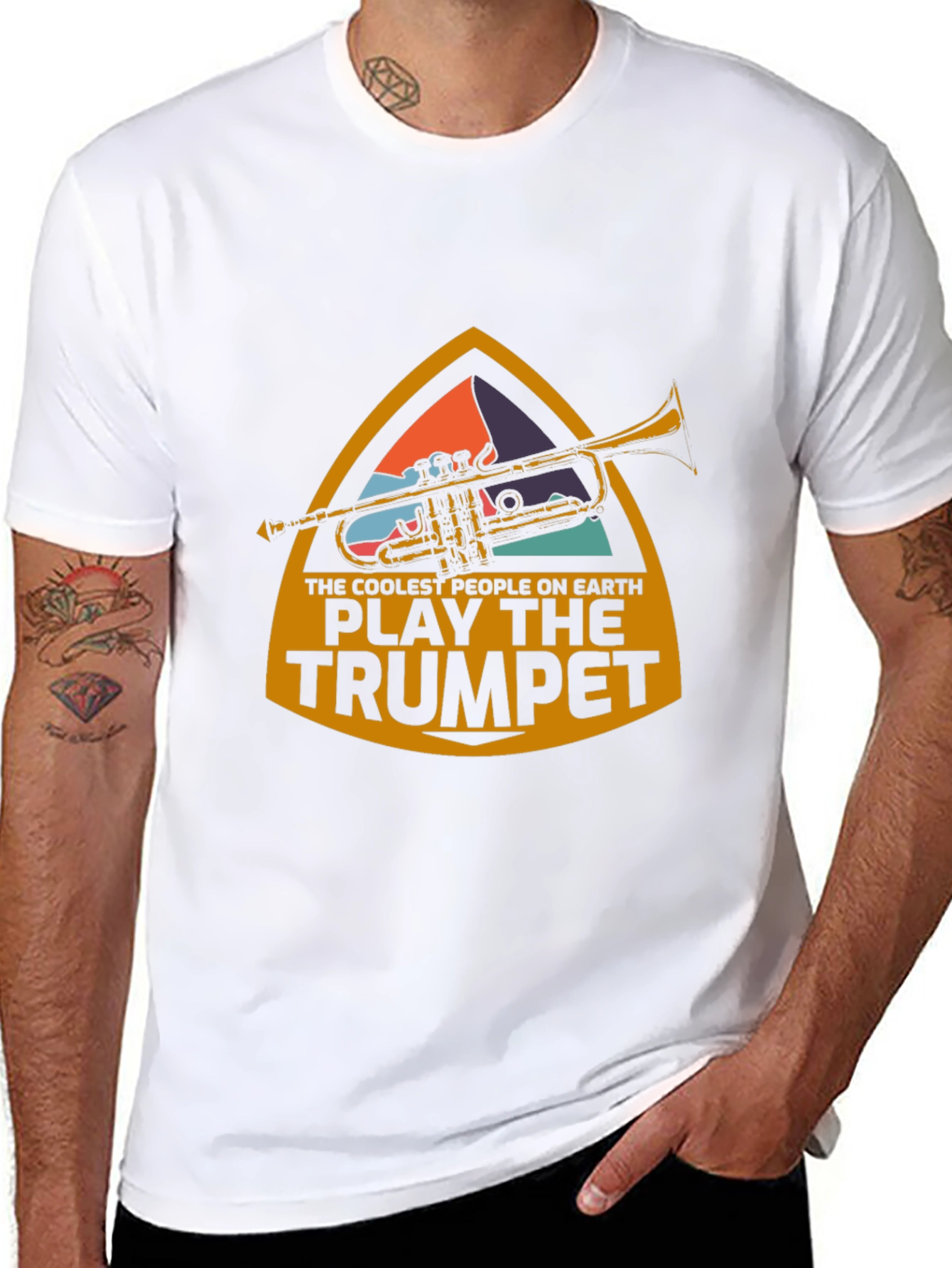 Cool Trumpet Player Graphic T-Shirt