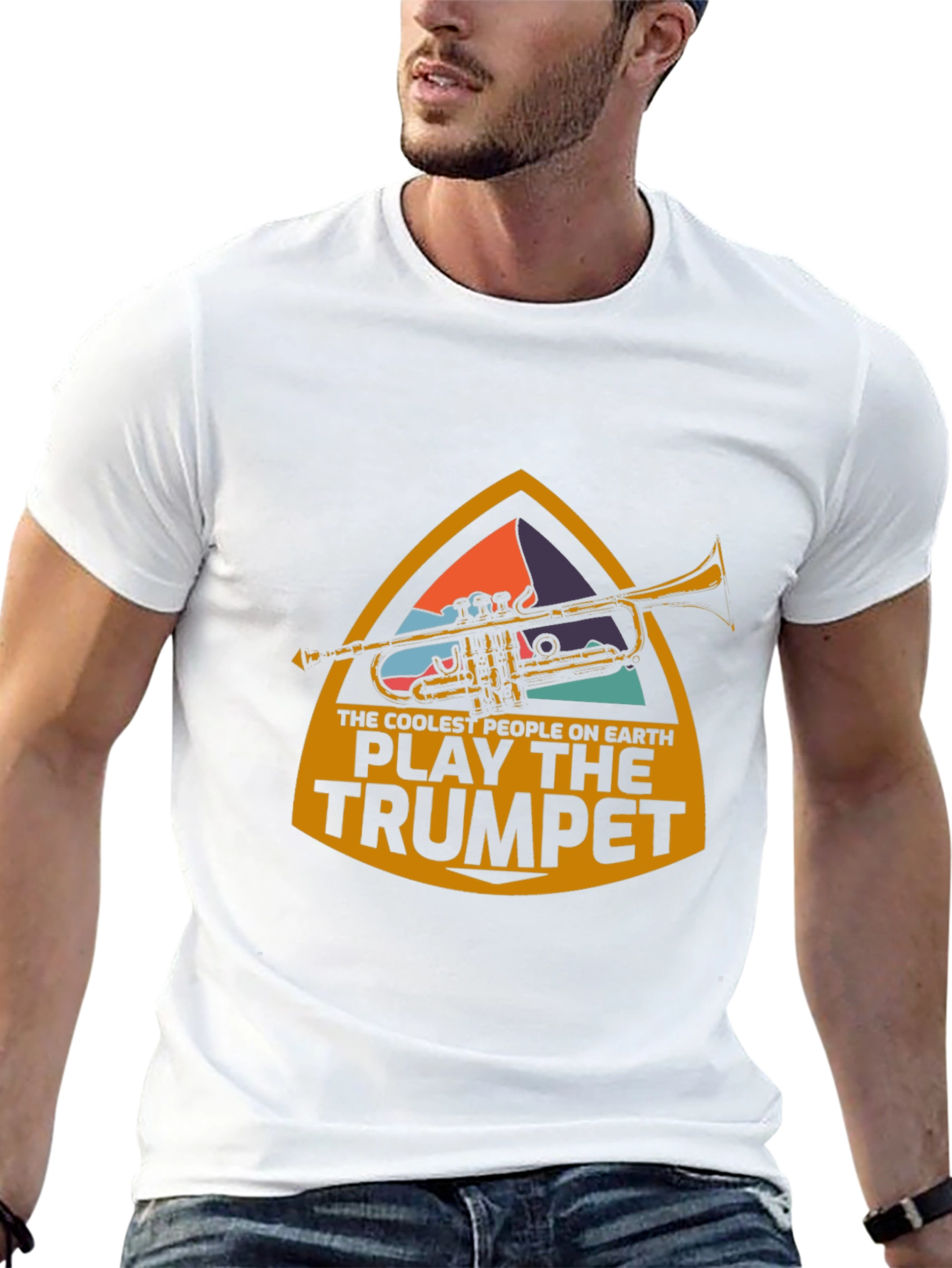 Cool Trumpet Player Graphic T-Shirt