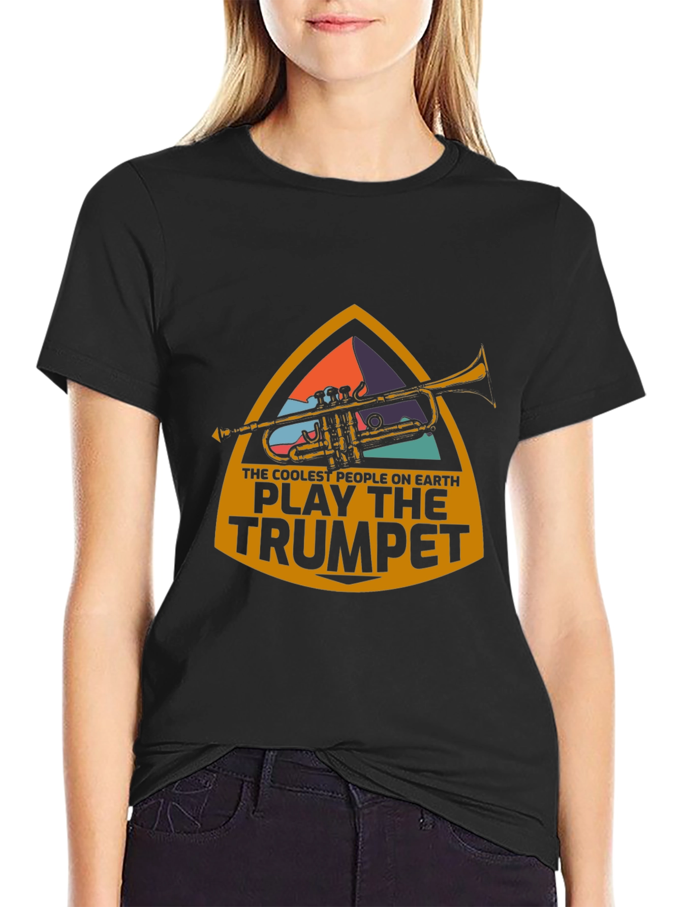 Cool Trumpet Player Graphic T-Shirt