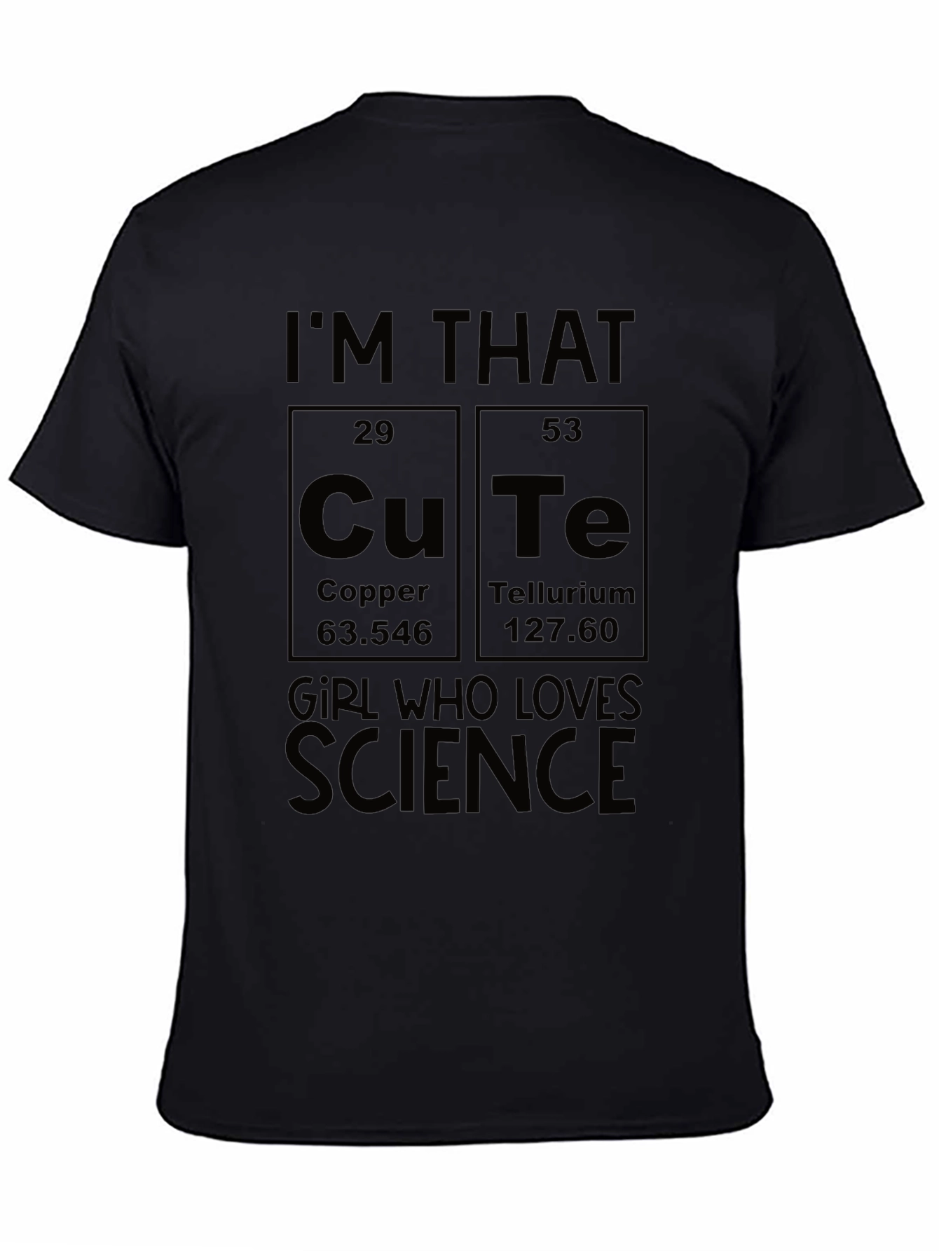 Cute Science Girl T-Shirt | Novelty Chemistry Tee