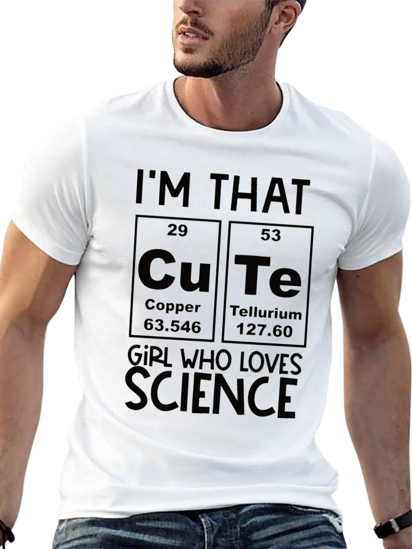 Cute Science Girl T-Shirt | Novelty Chemistry Tee