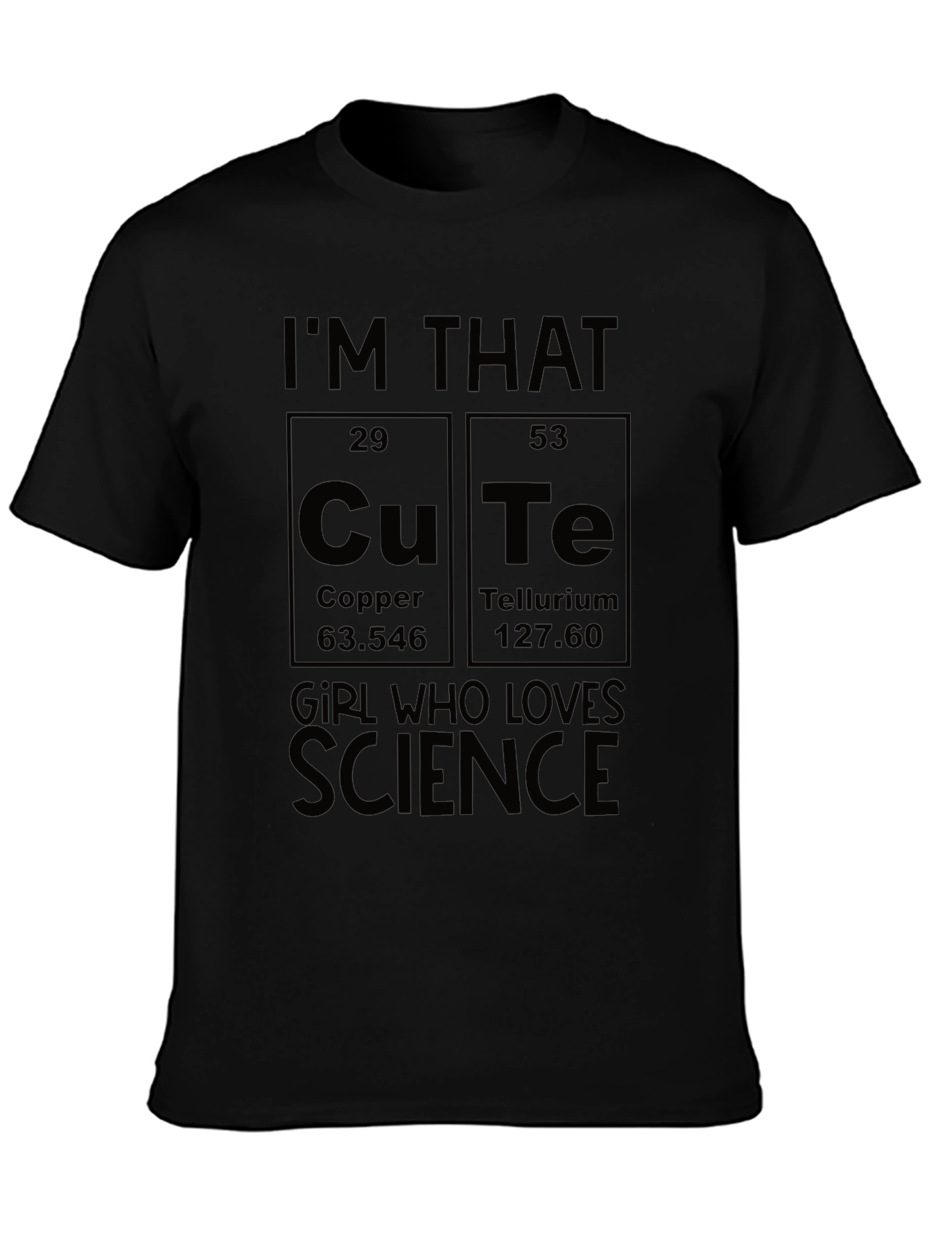 Cute Science Girl T-Shirt | Novelty Chemistry Tee