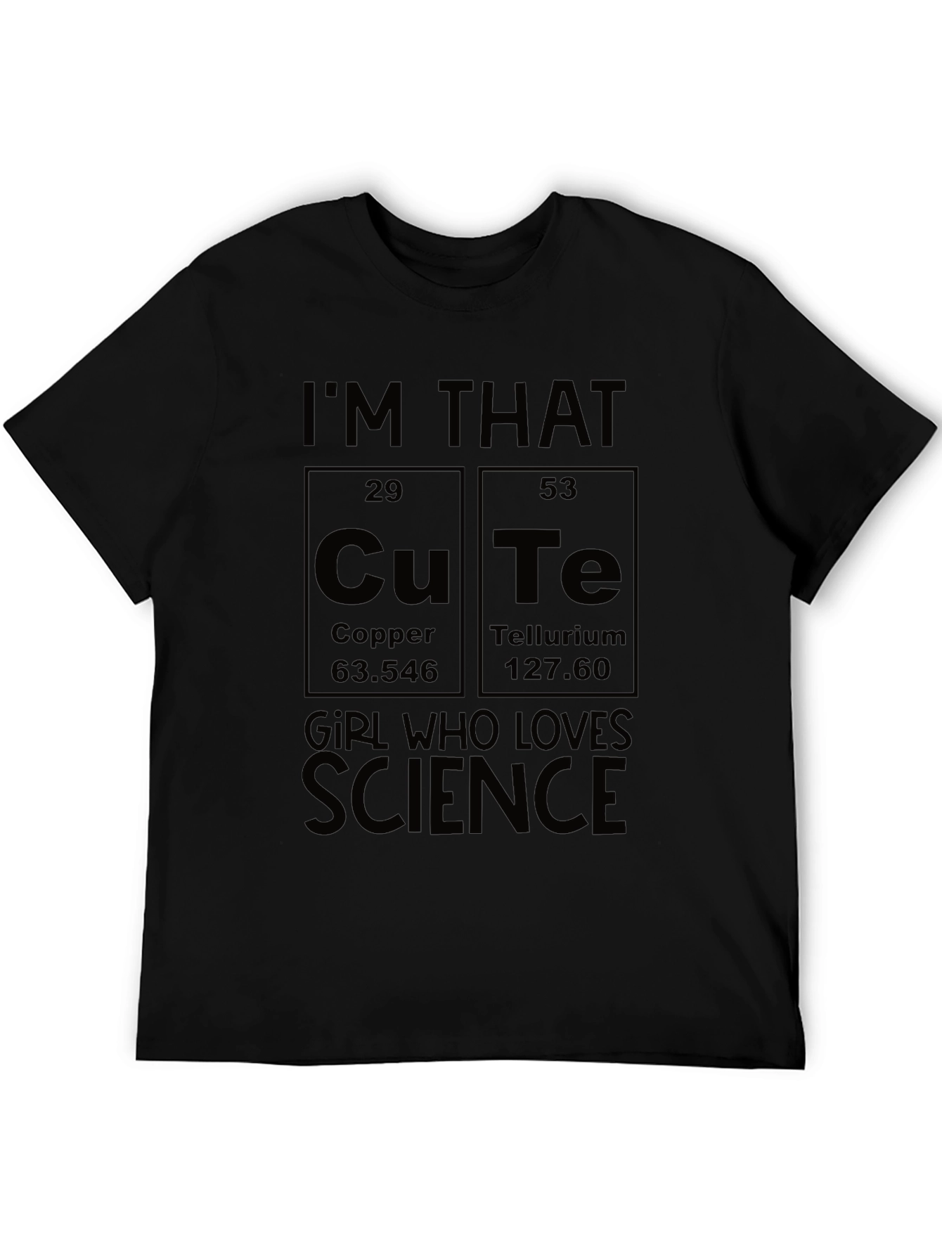 Cute Science Girl T-Shirt | Novelty Chemistry Tee