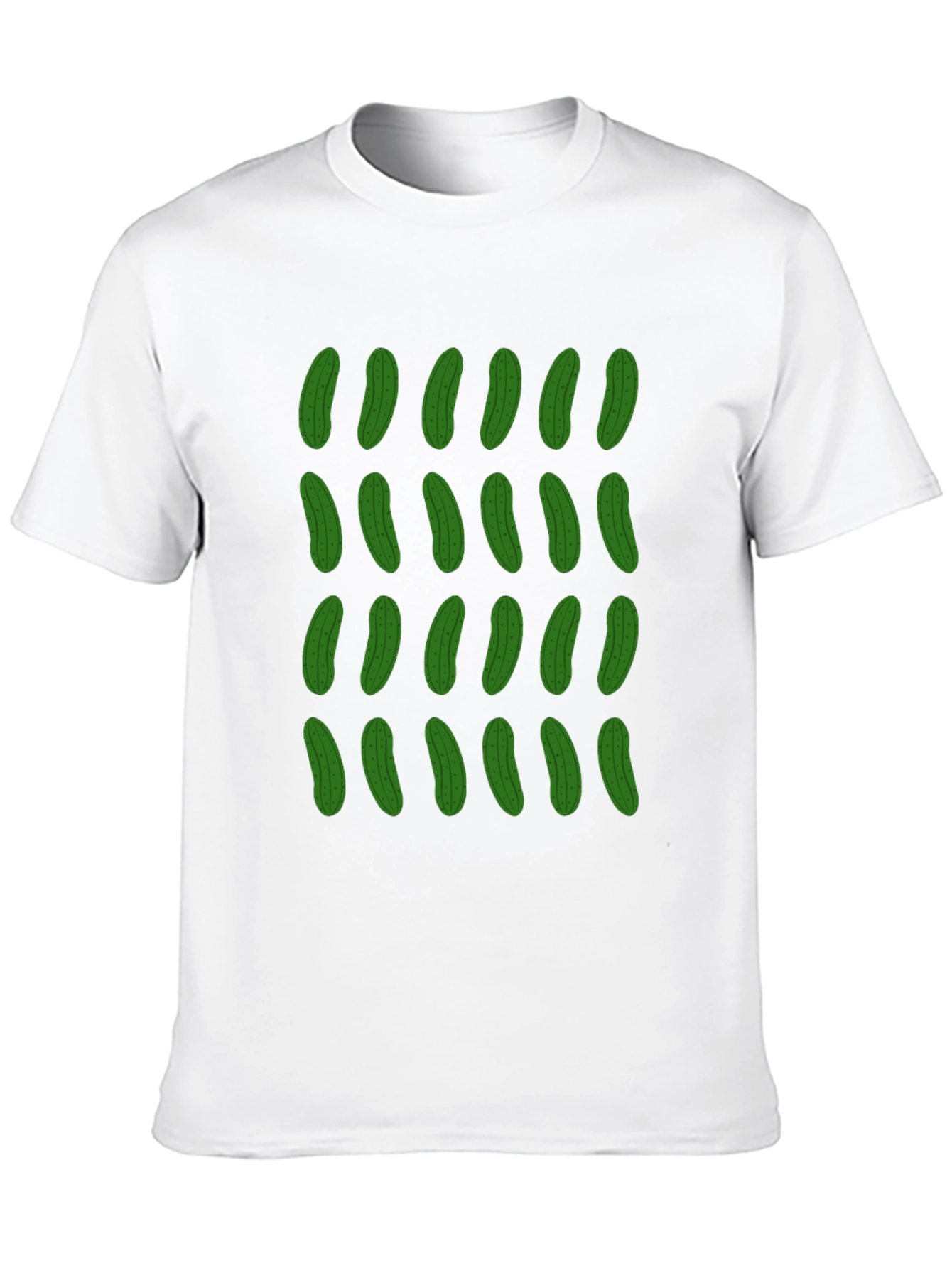 Pickle Pattern T-Shirt - Funky Black Tee