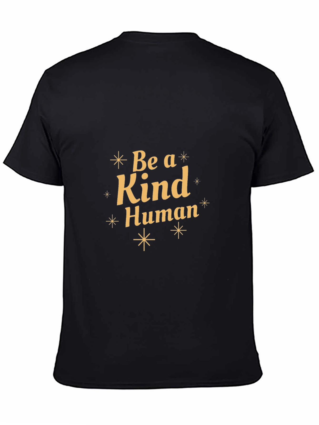 Be a Kind Human Black Graphic T-Shirt