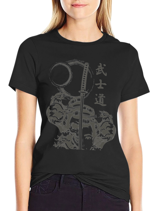 Bushido Samurai Graphic Tee - Mens Black T-Shirt