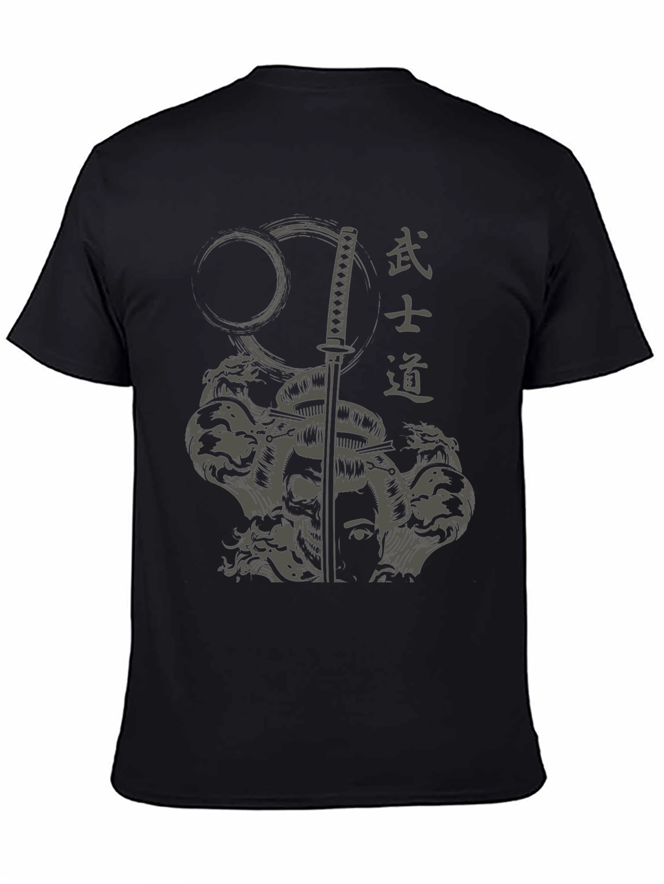 Bushido Samurai Graphic Tee - Mens Black T-Shirt