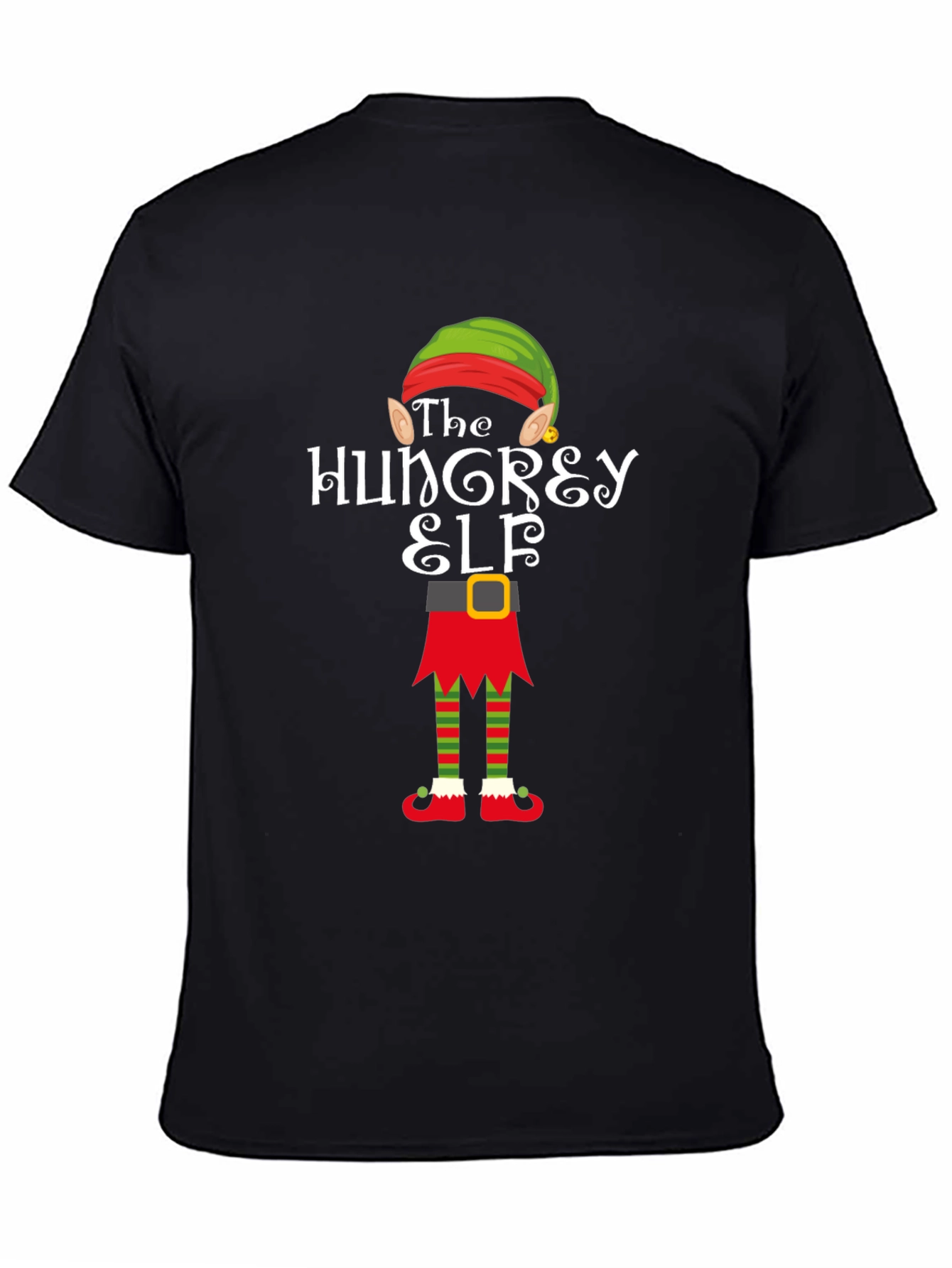 The Hungry Elf Christmas T-Shirt Holiday Tee