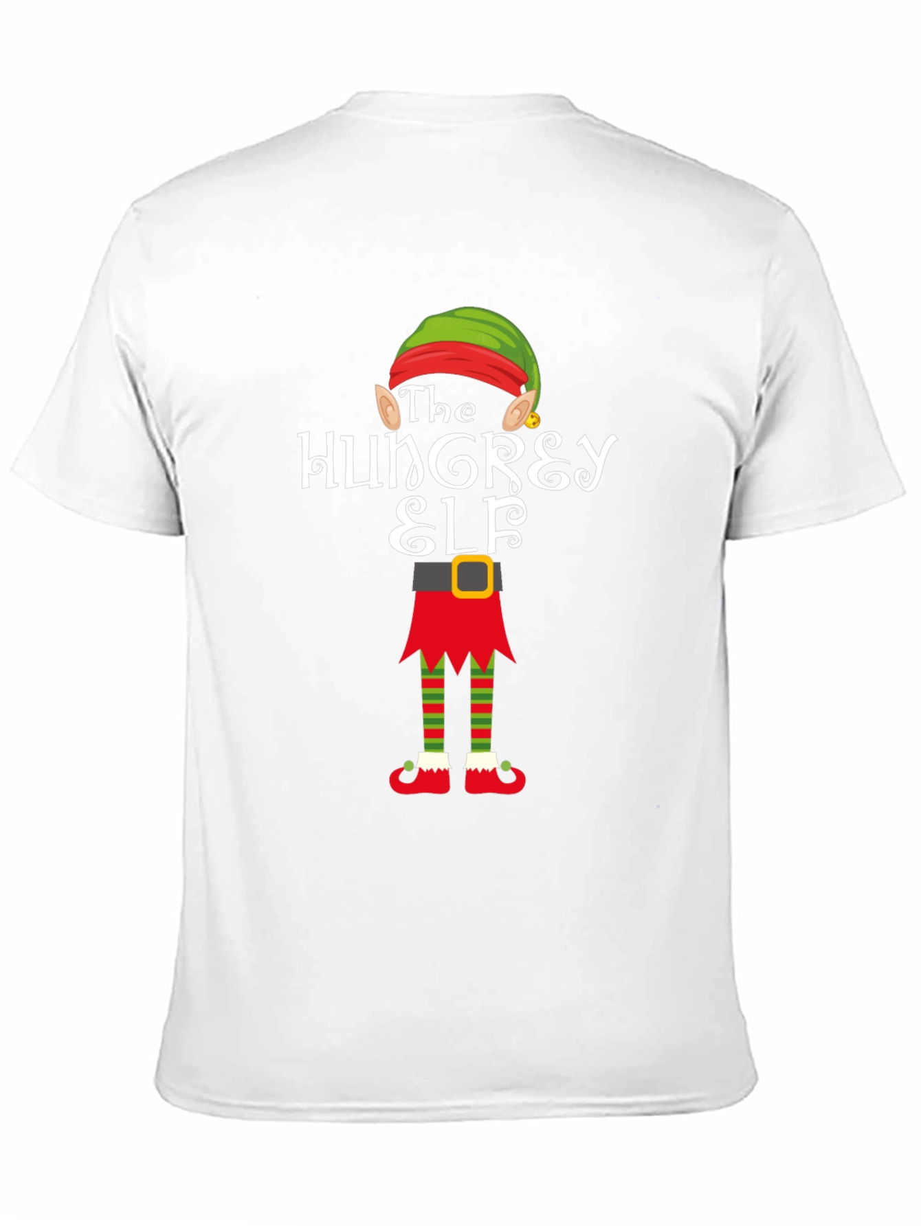 The Hungry Elf Christmas T-Shirt Holiday Tee
