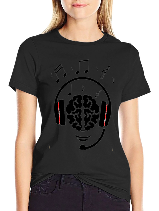 Music Lover Brain Graphic Tee