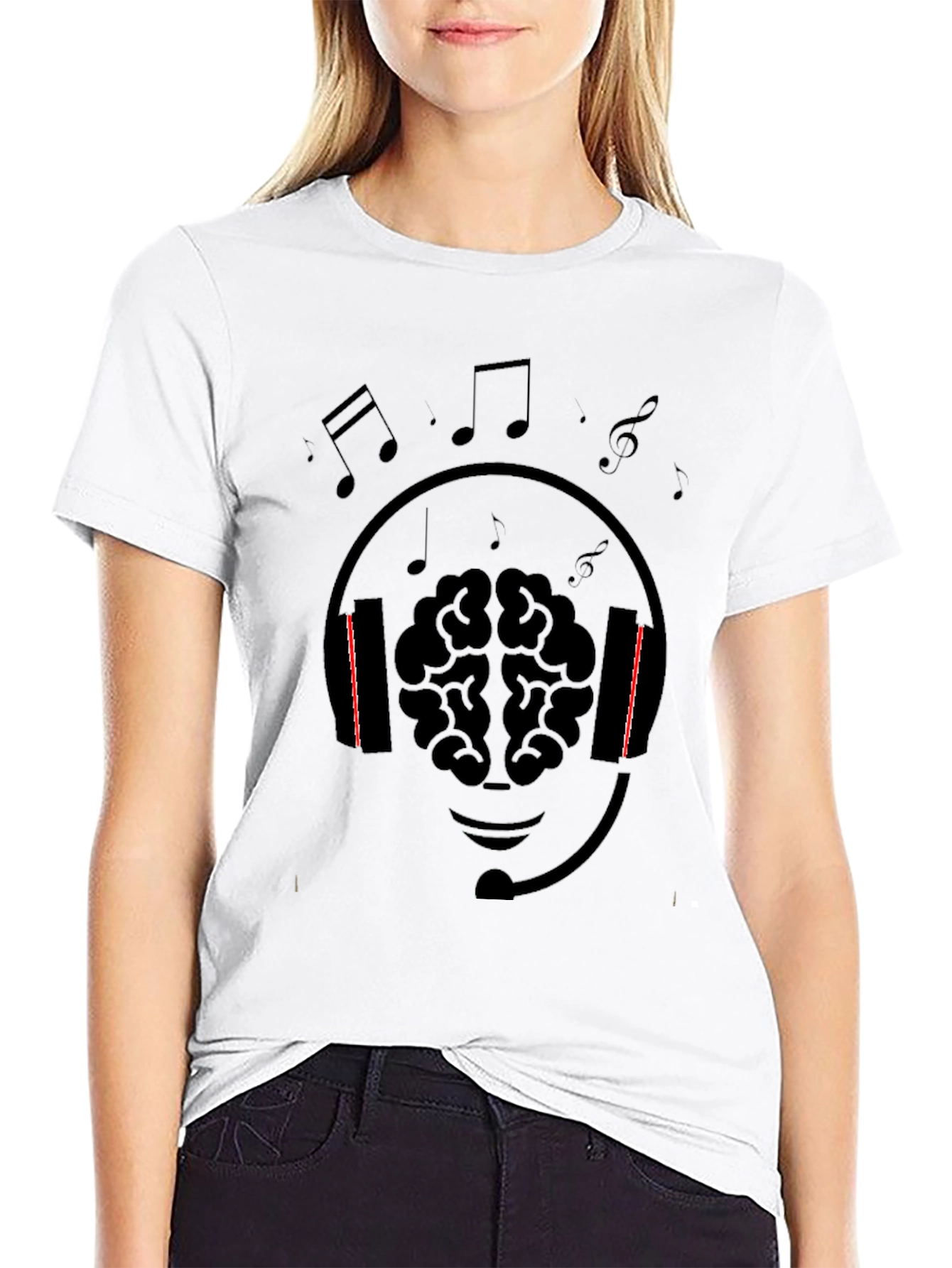 Music Lover Brain Graphic Tee