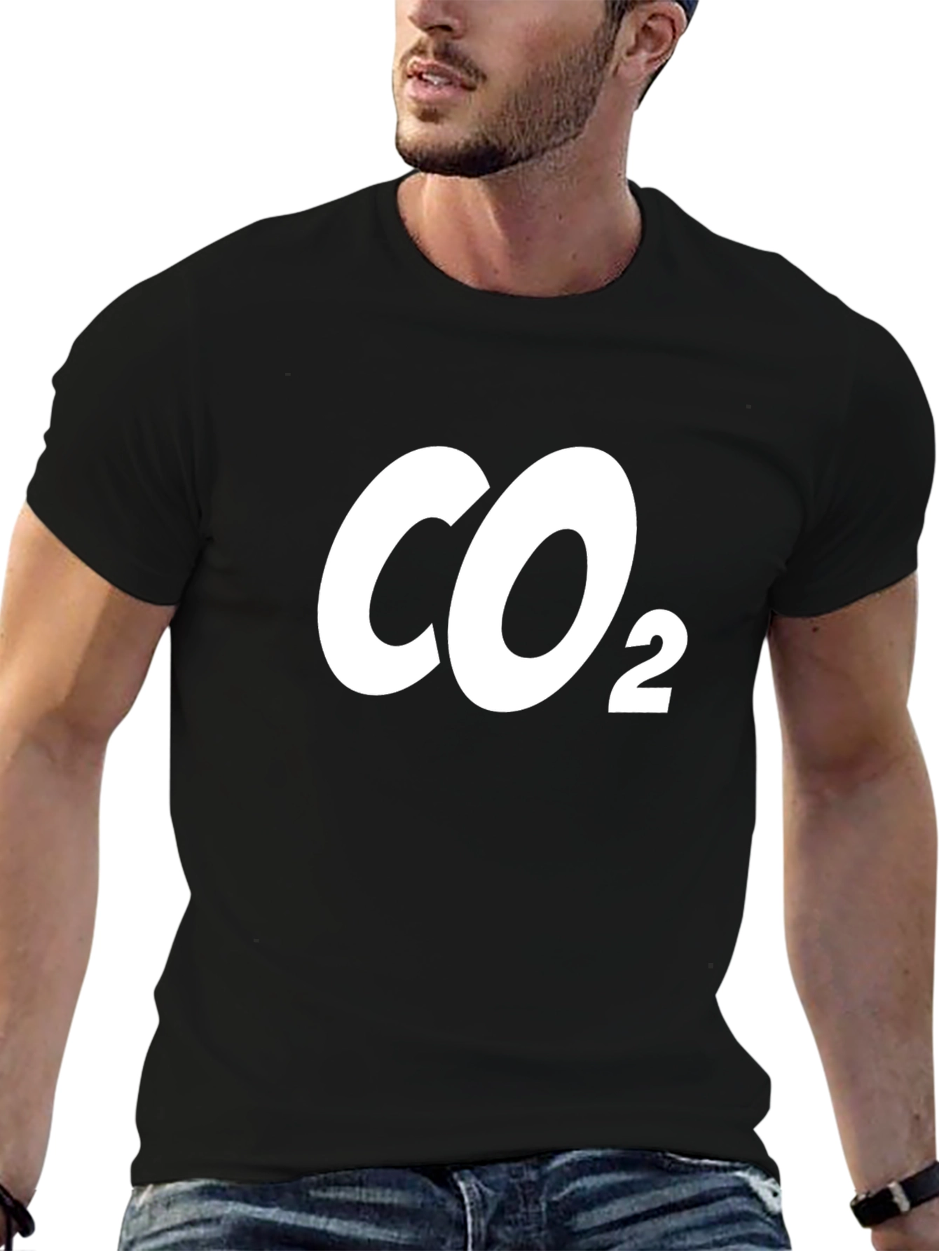 CO2 Graphic Tee - Black Cotton Blend