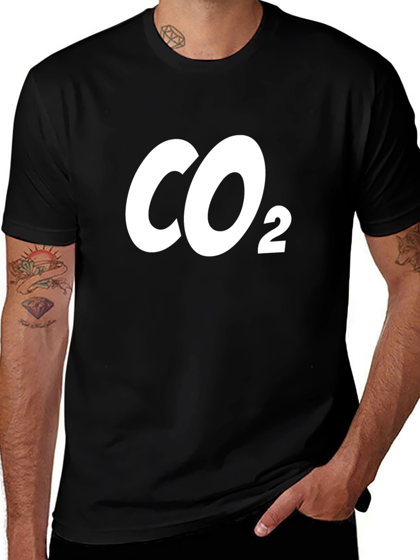CO2 Graphic Tee - Black Cotton Blend