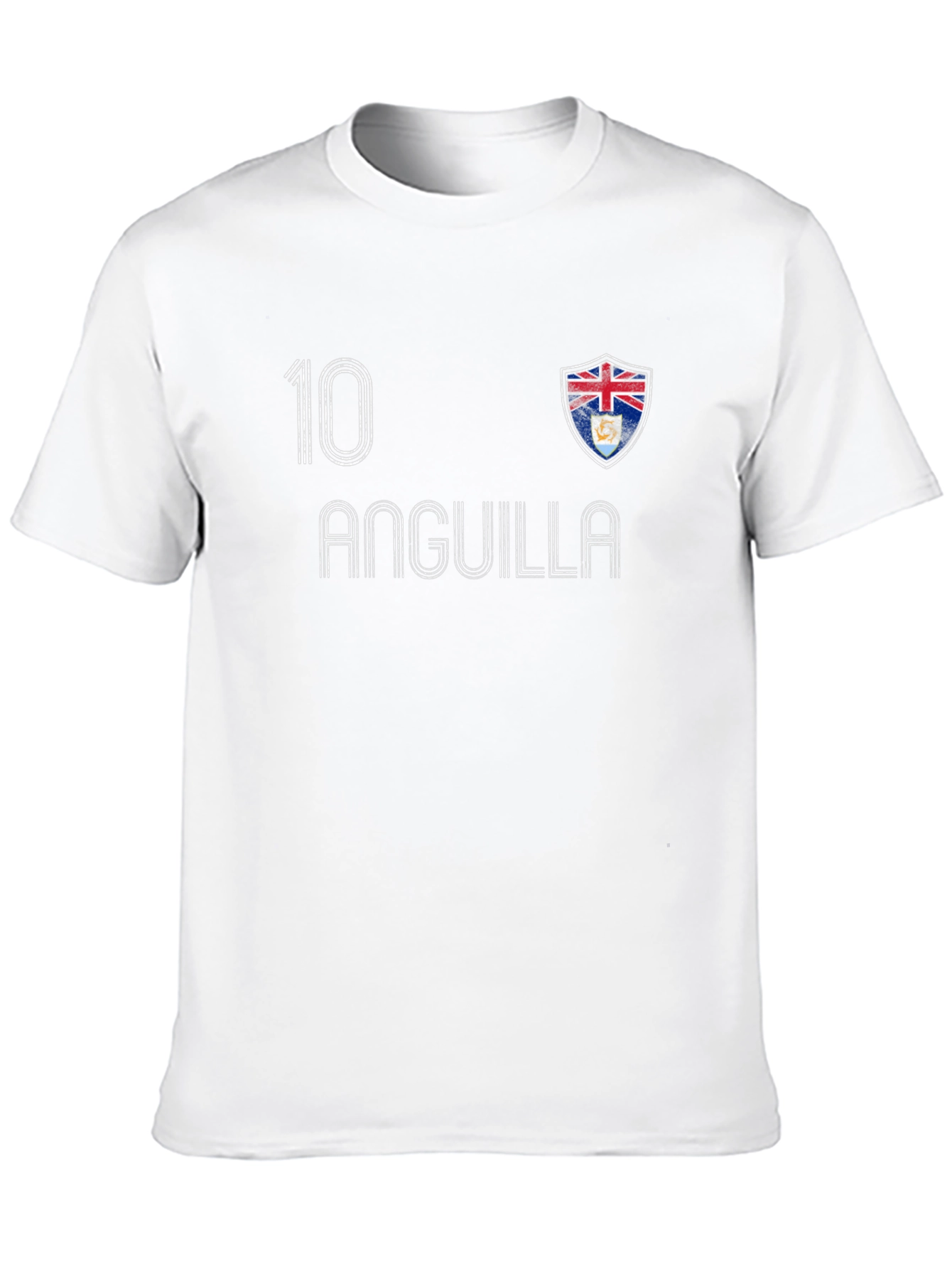 Anguilla Soccer Jersey Style T-Shirt