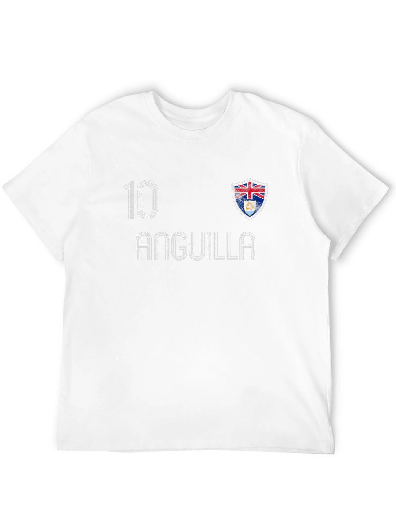 Anguilla Soccer Jersey Style T-Shirt