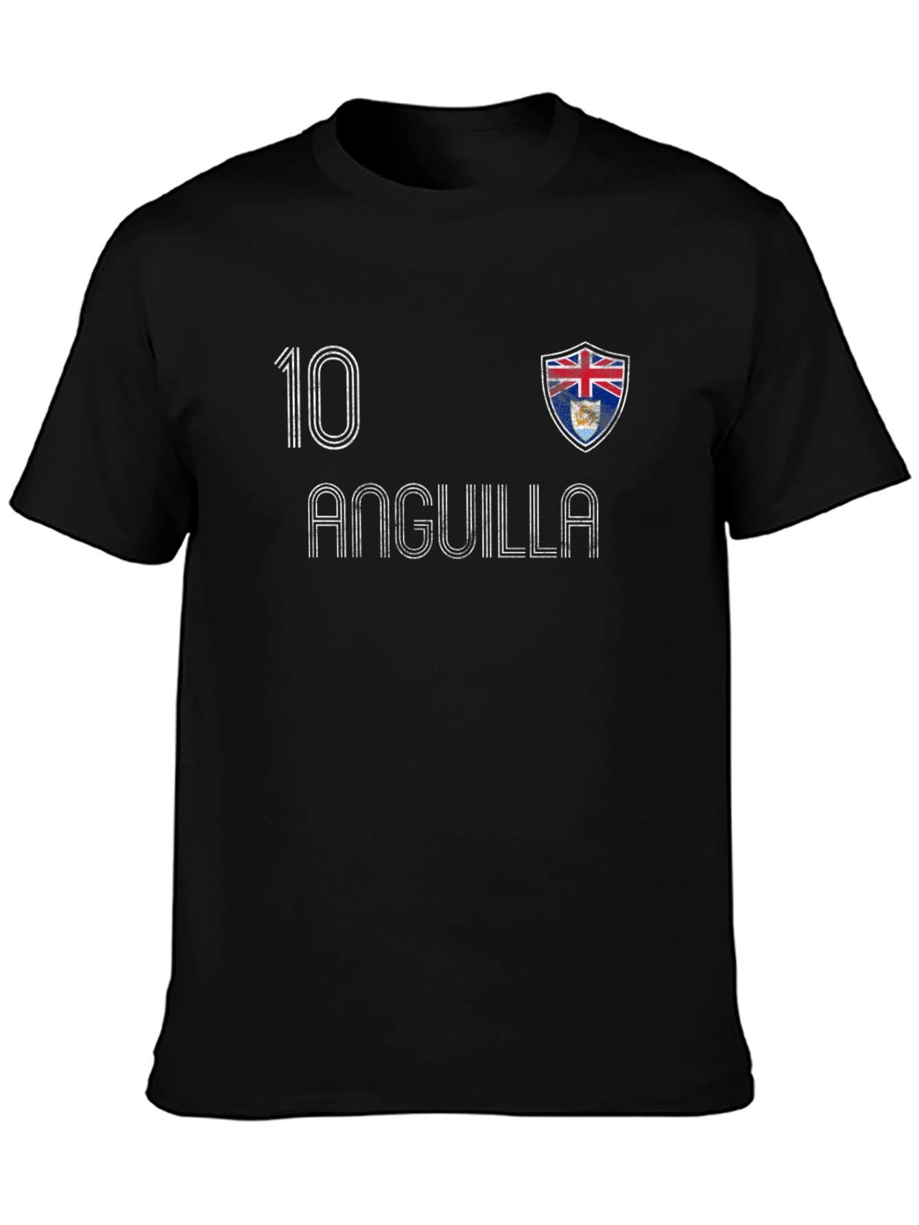 Anguilla Soccer Jersey Style T-Shirt