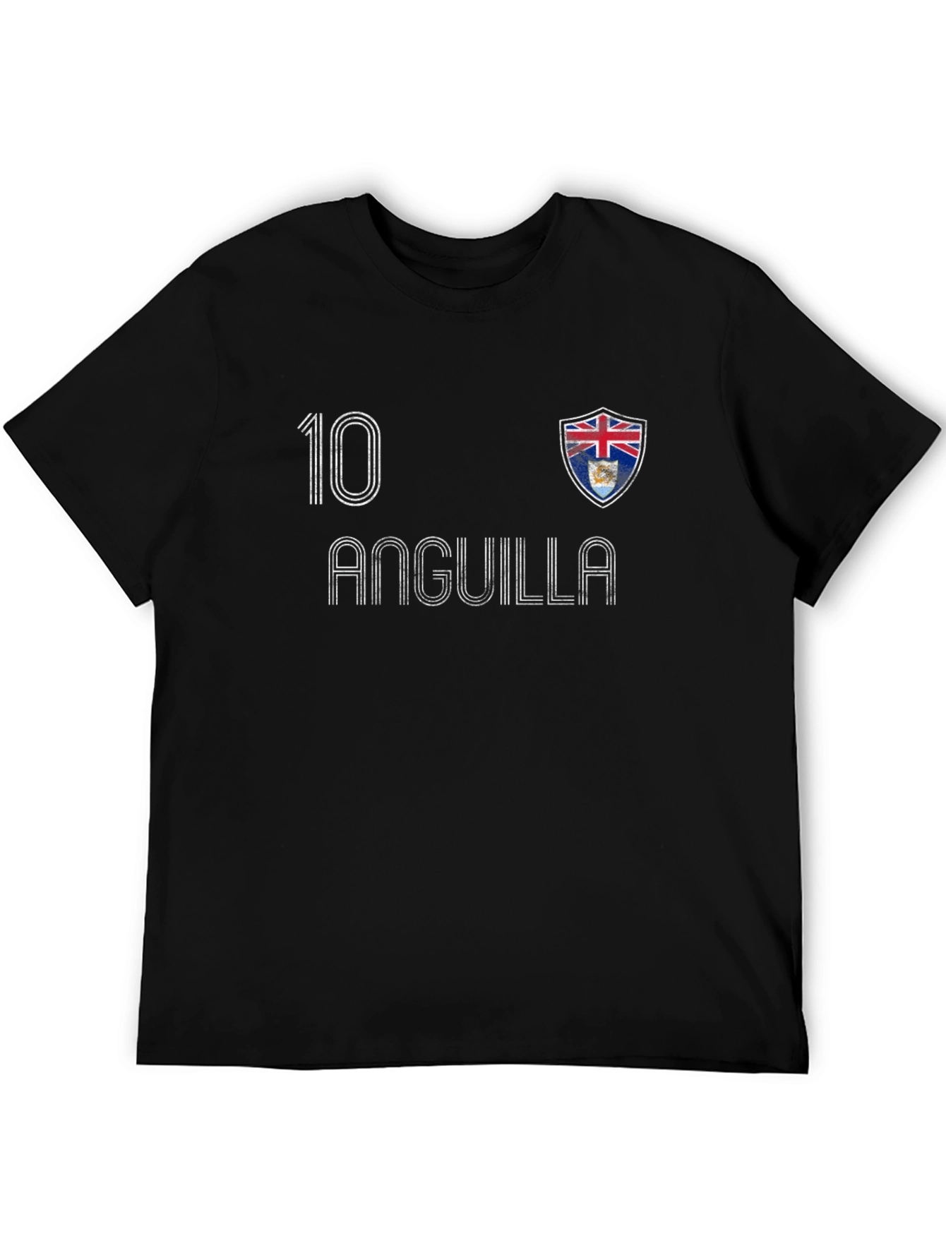 Anguilla Soccer Jersey Style T-Shirt