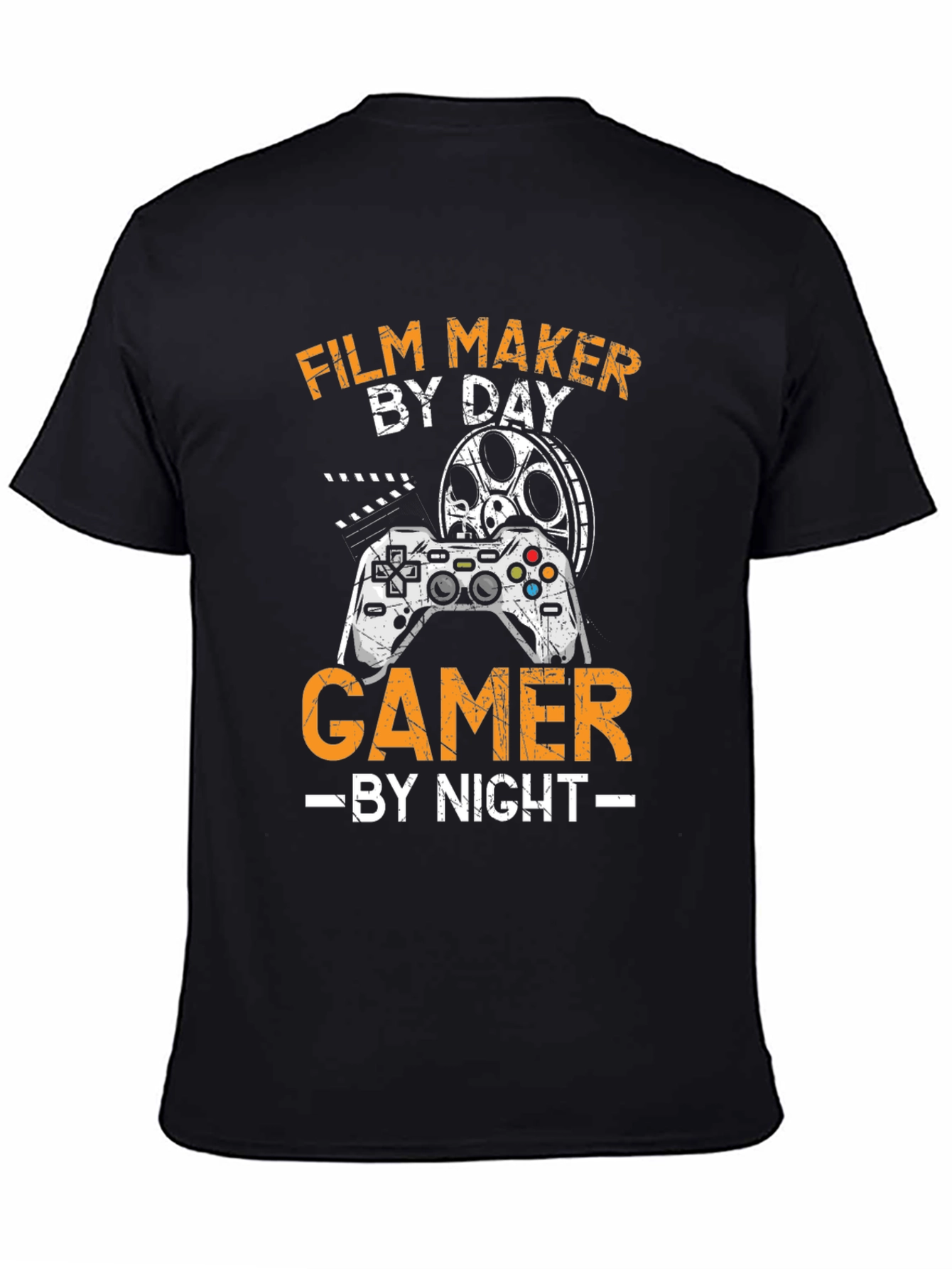 Film Maker By Day Gamer By Night T-Shirt