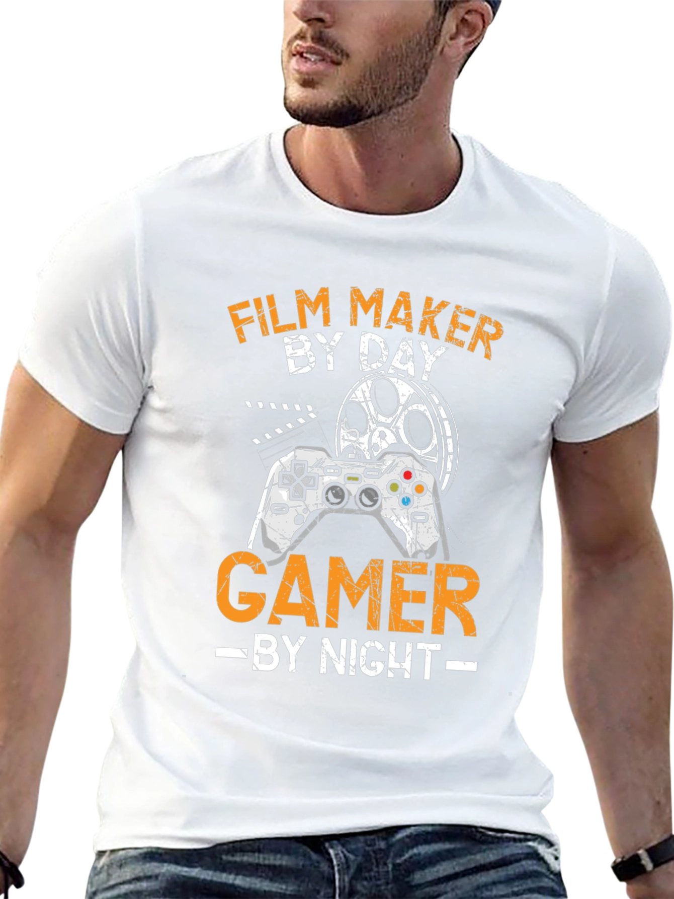 Film Maker By Day Gamer By Night T-Shirt
