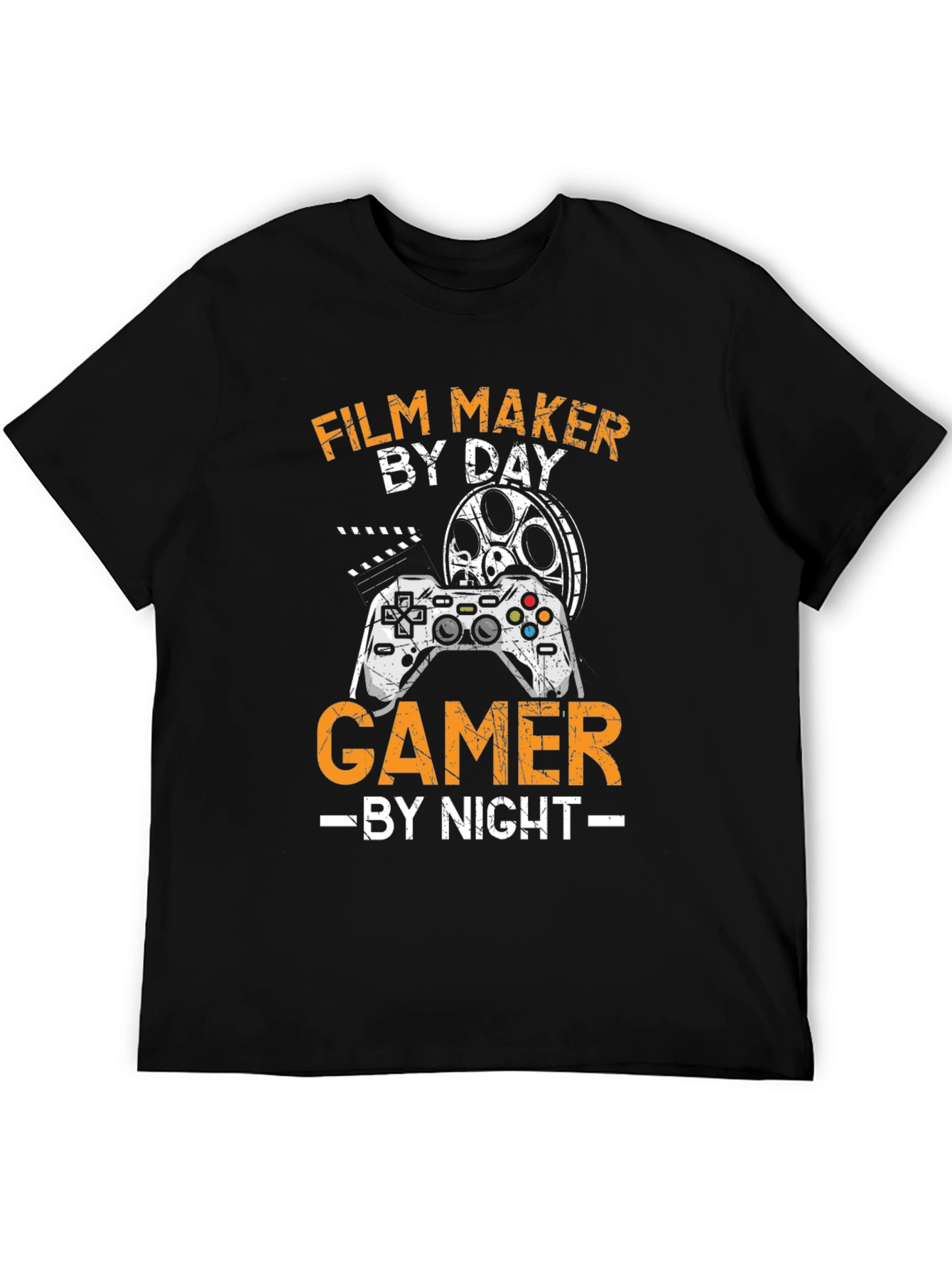 Film Maker By Day Gamer By Night T-Shirt