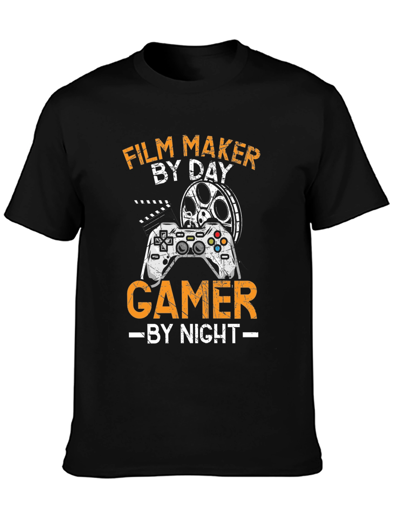 Film Maker By Day Gamer By Night T-Shirt