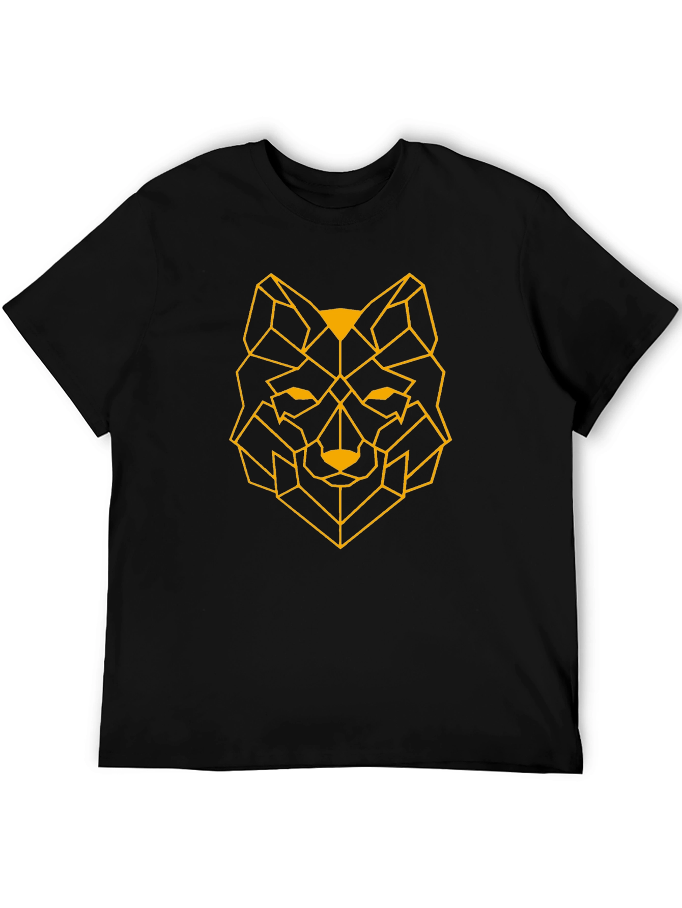 Geometric Wolf T-Shirt - Modern Graphic Tee