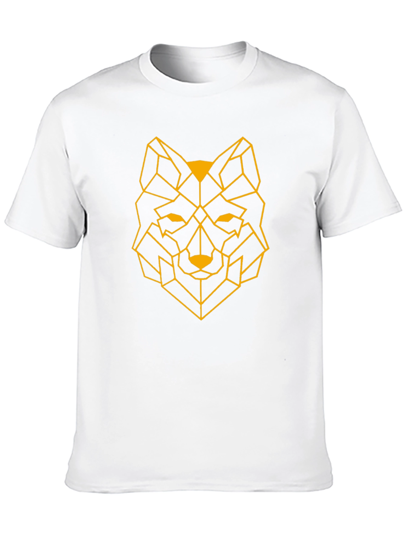 Geometric Wolf T-Shirt - Modern Graphic Tee