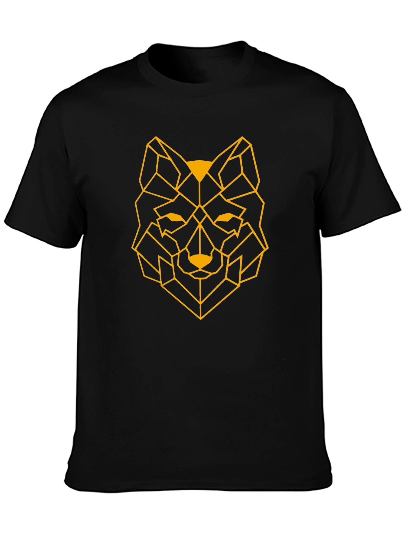 Geometric Wolf T-Shirt - Modern Graphic Tee