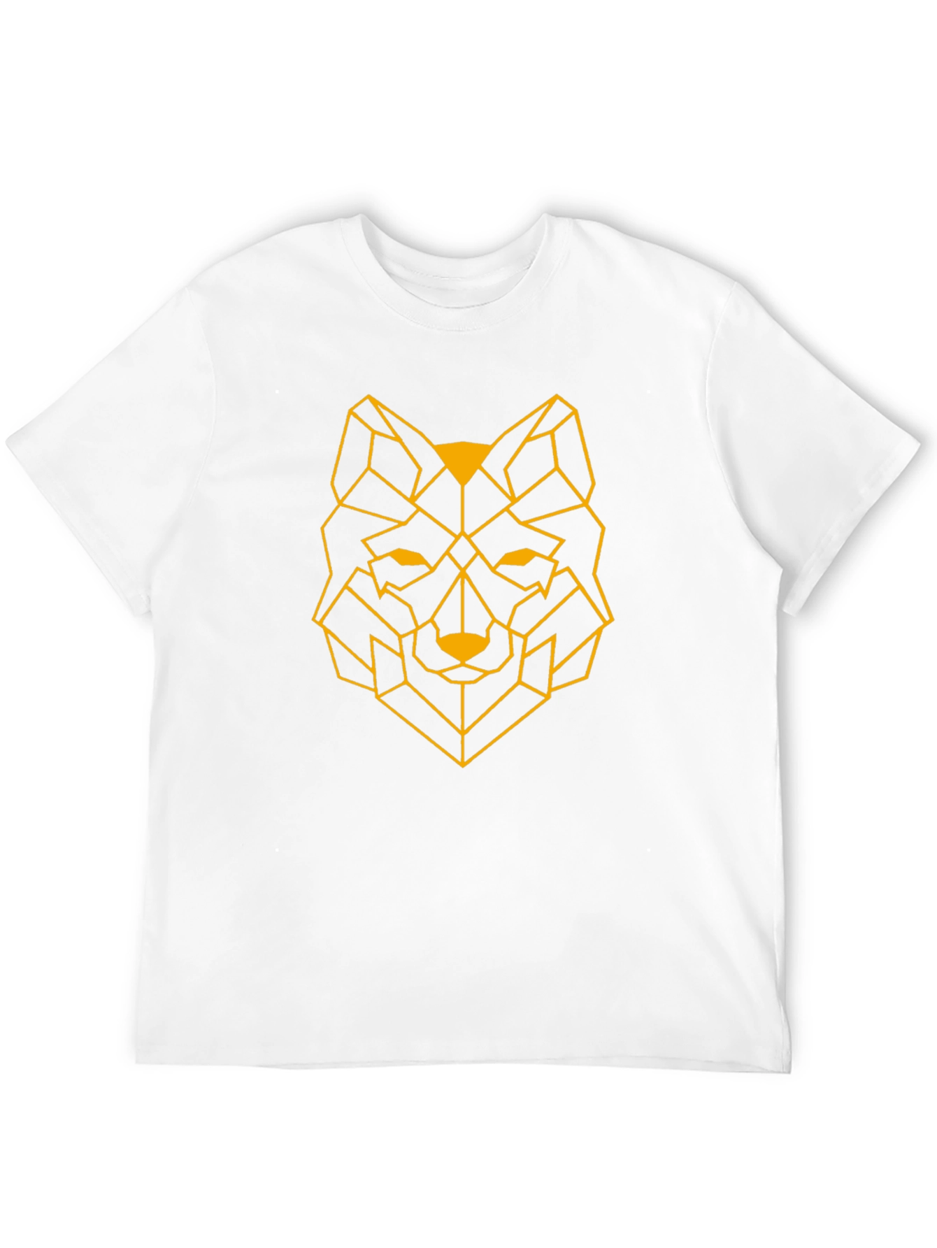 Geometric Wolf T-Shirt - Modern Graphic Tee