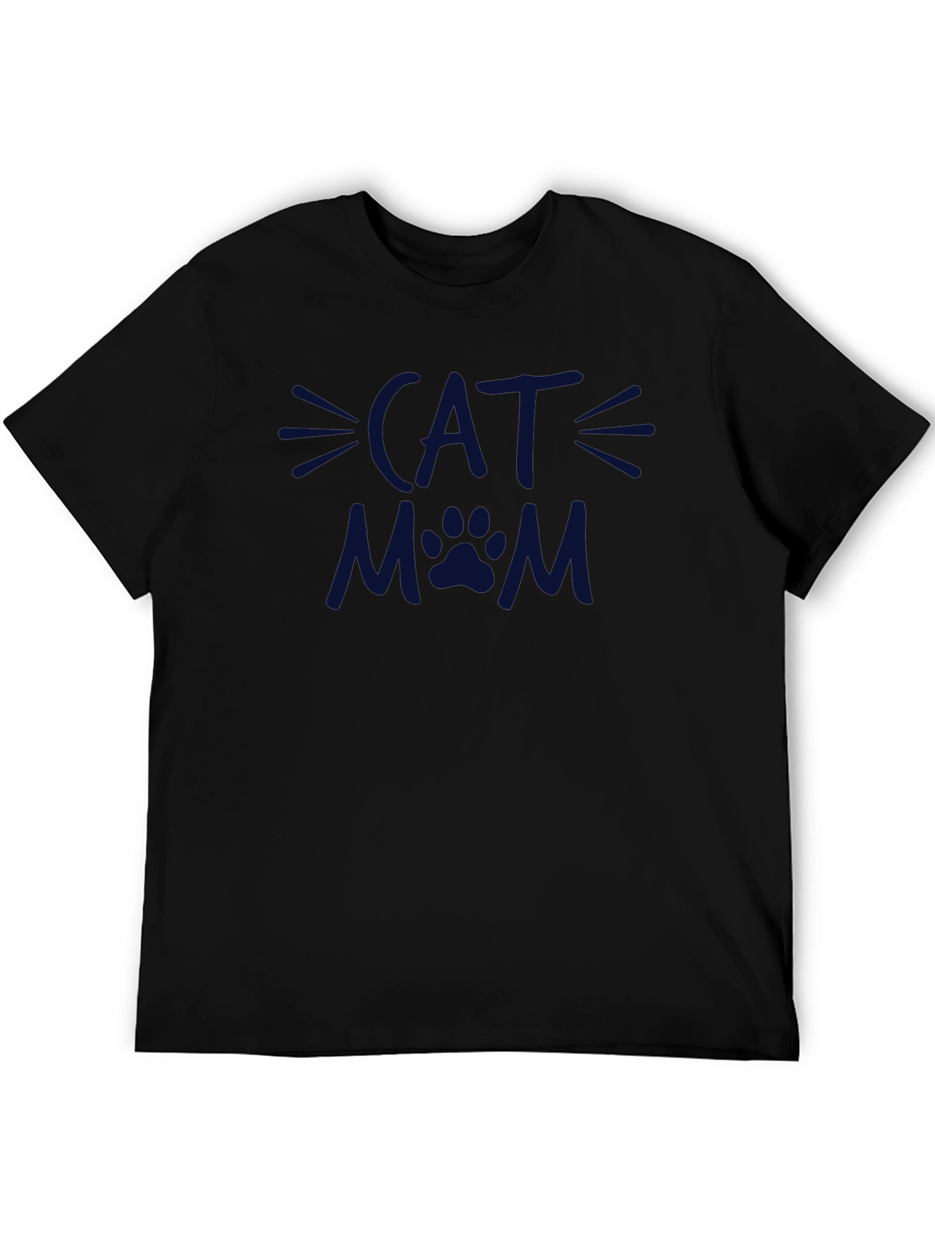 Cat Mom T-Shirt - Black