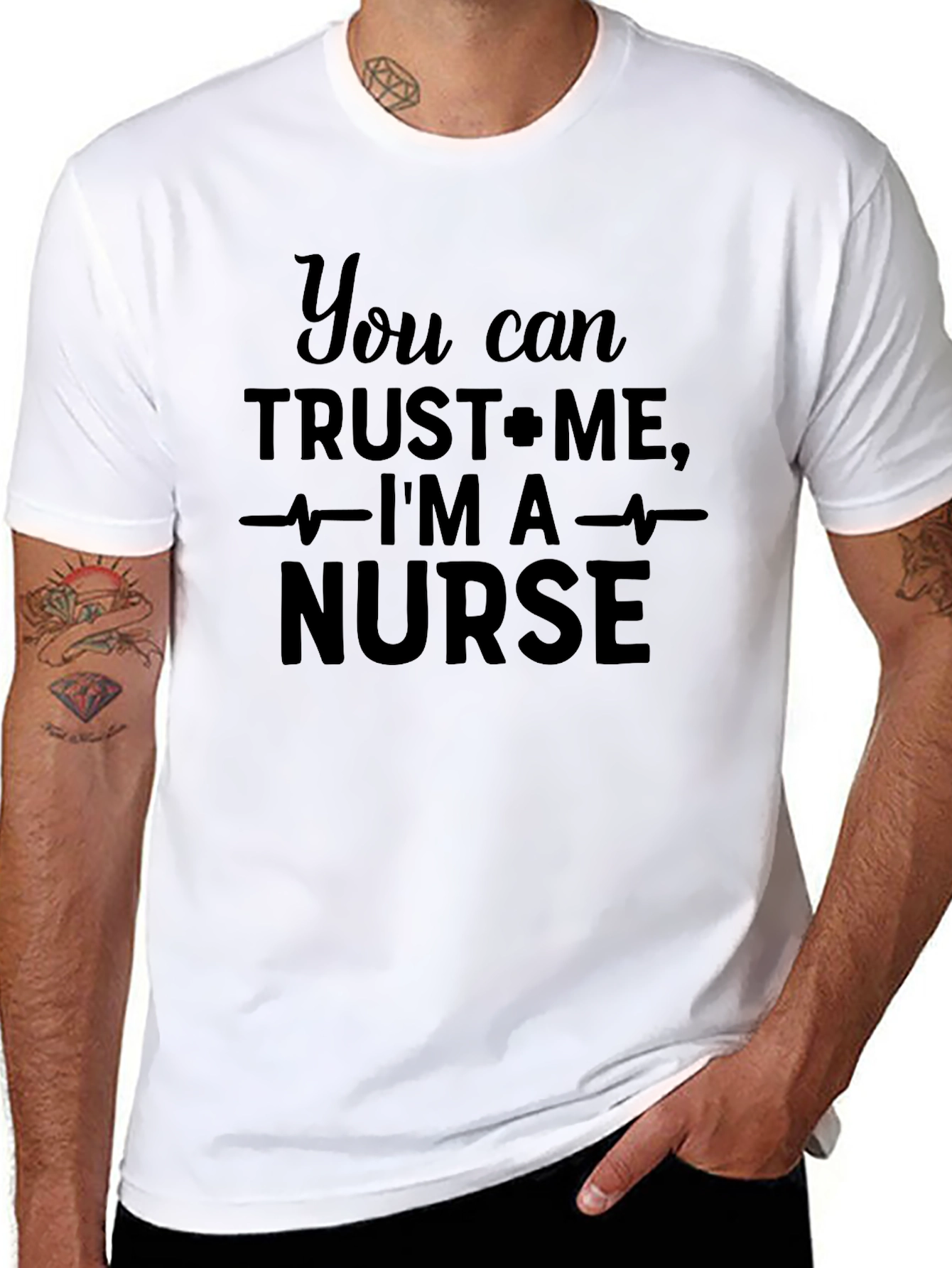 Trust Me Im A Nurse Black T-Shirt