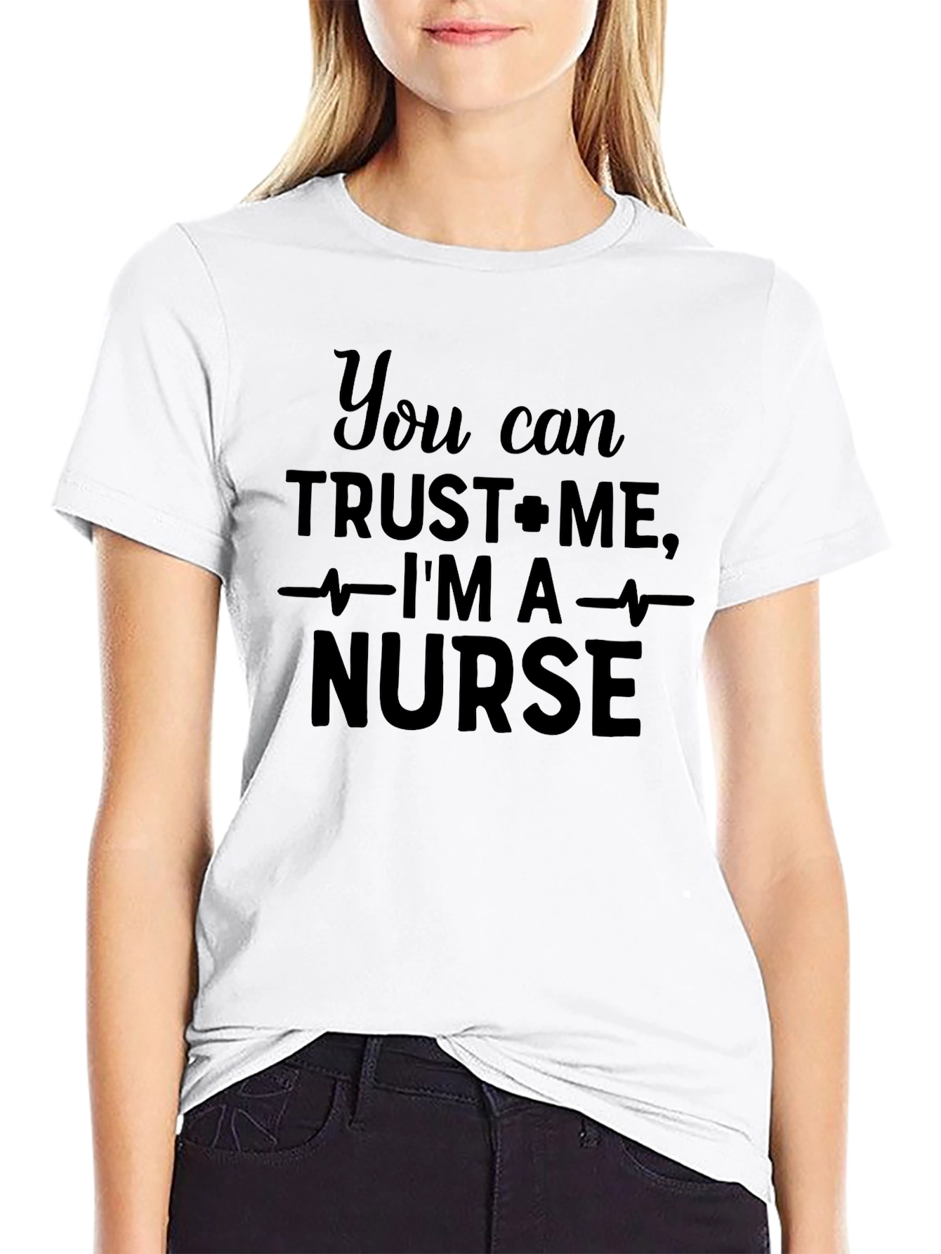 Trust Me Im A Nurse Black T-Shirt