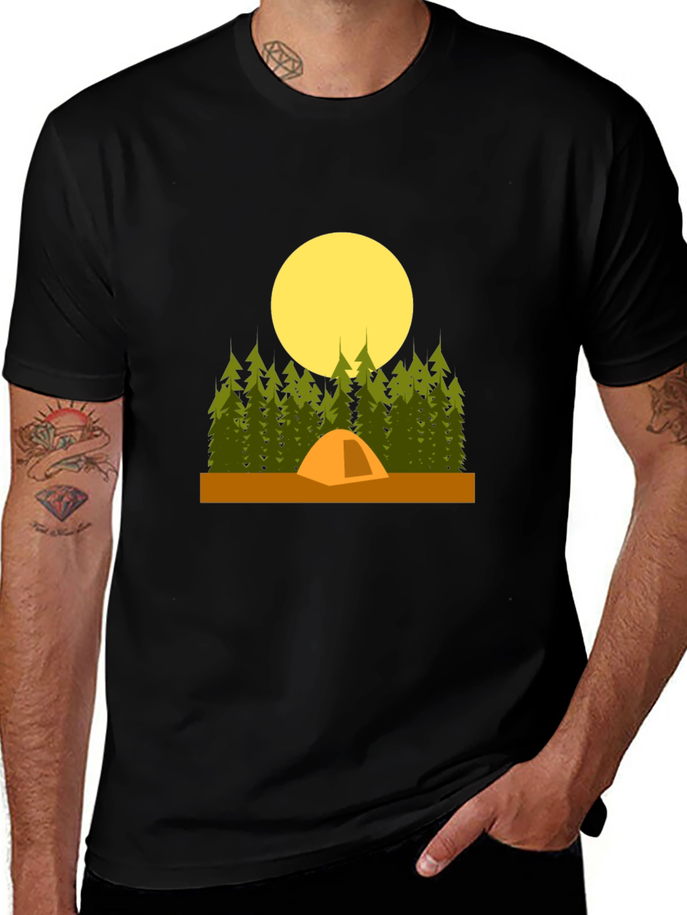 Camping Night T-Shirt - Nature Lovers Tee