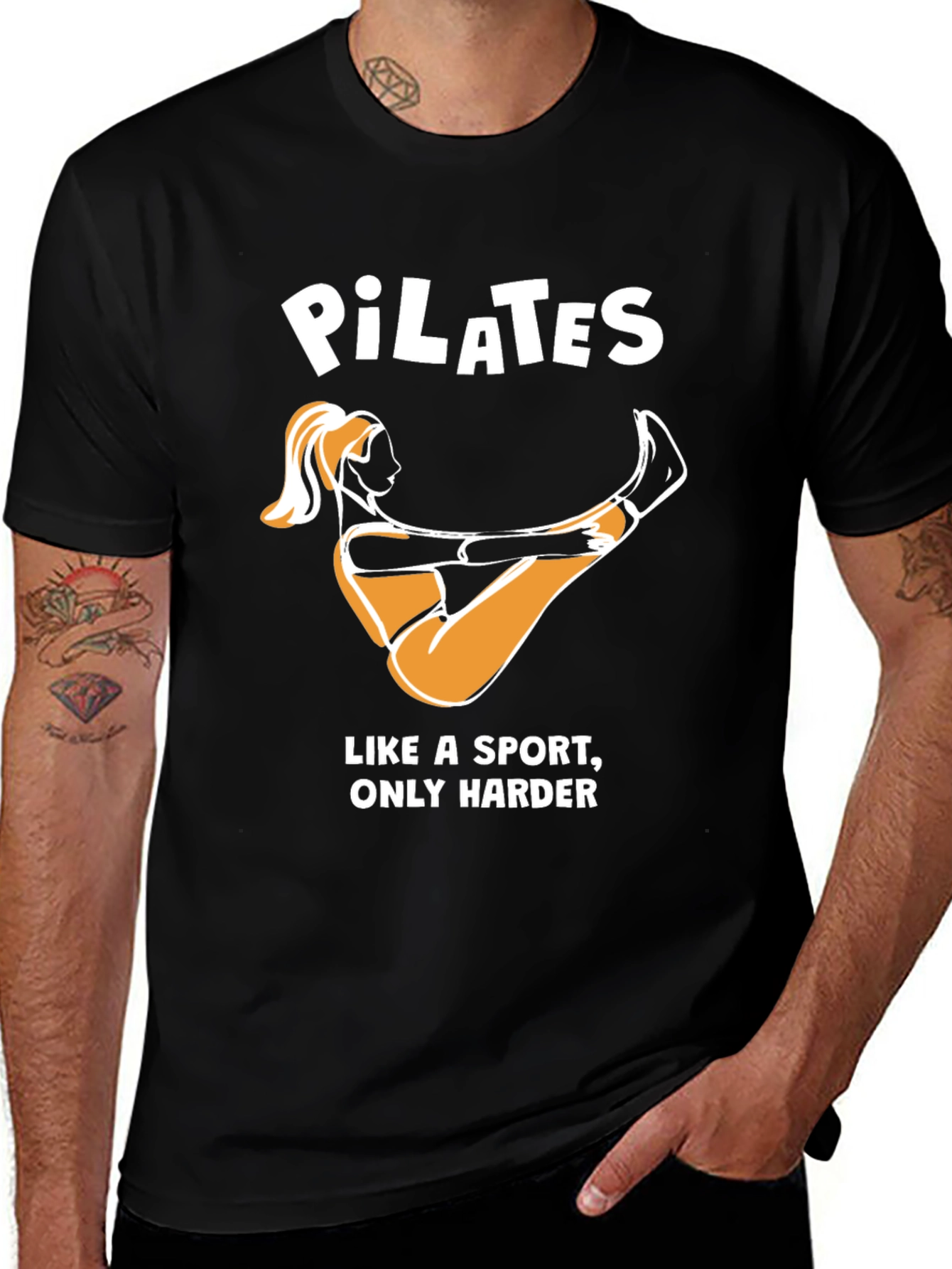 Pilates Like a Sport Only Harder Funny T-Shirt
