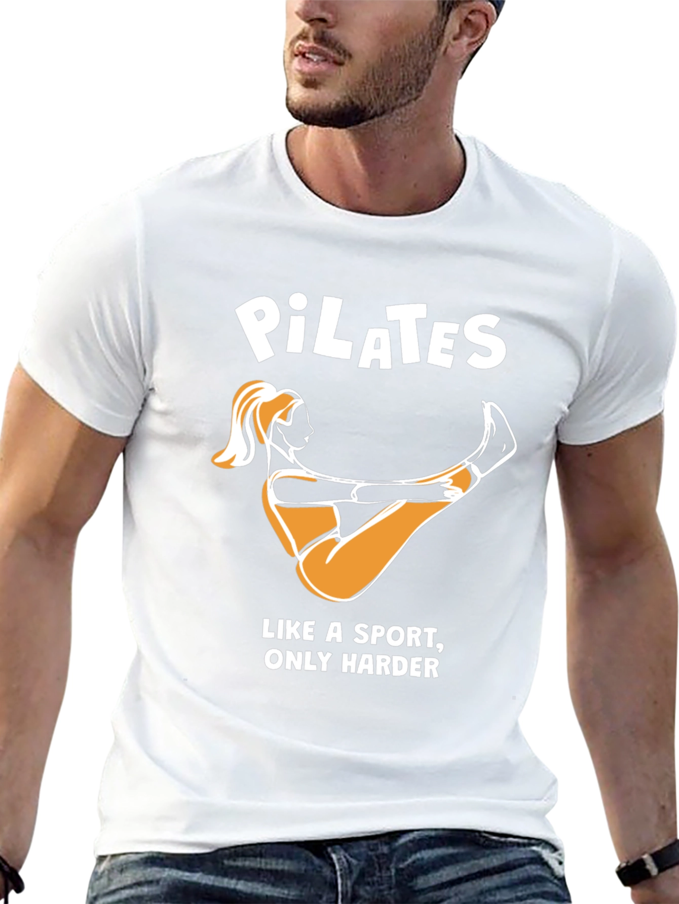 Pilates Like a Sport Only Harder Funny T-Shirt