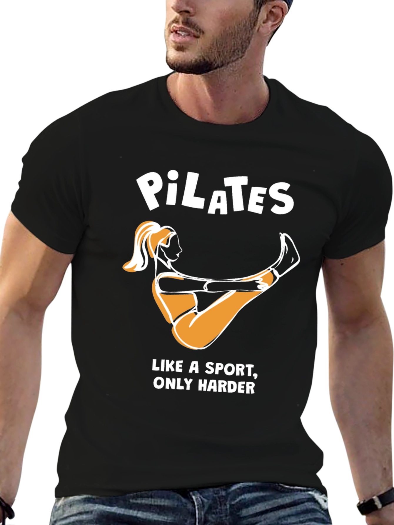 Pilates Like a Sport Only Harder Funny T-Shirt