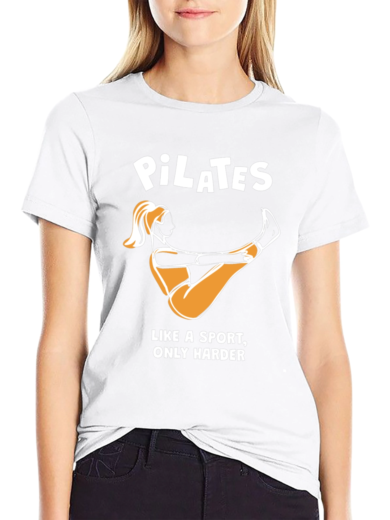 Pilates Like a Sport Only Harder Funny T-Shirt