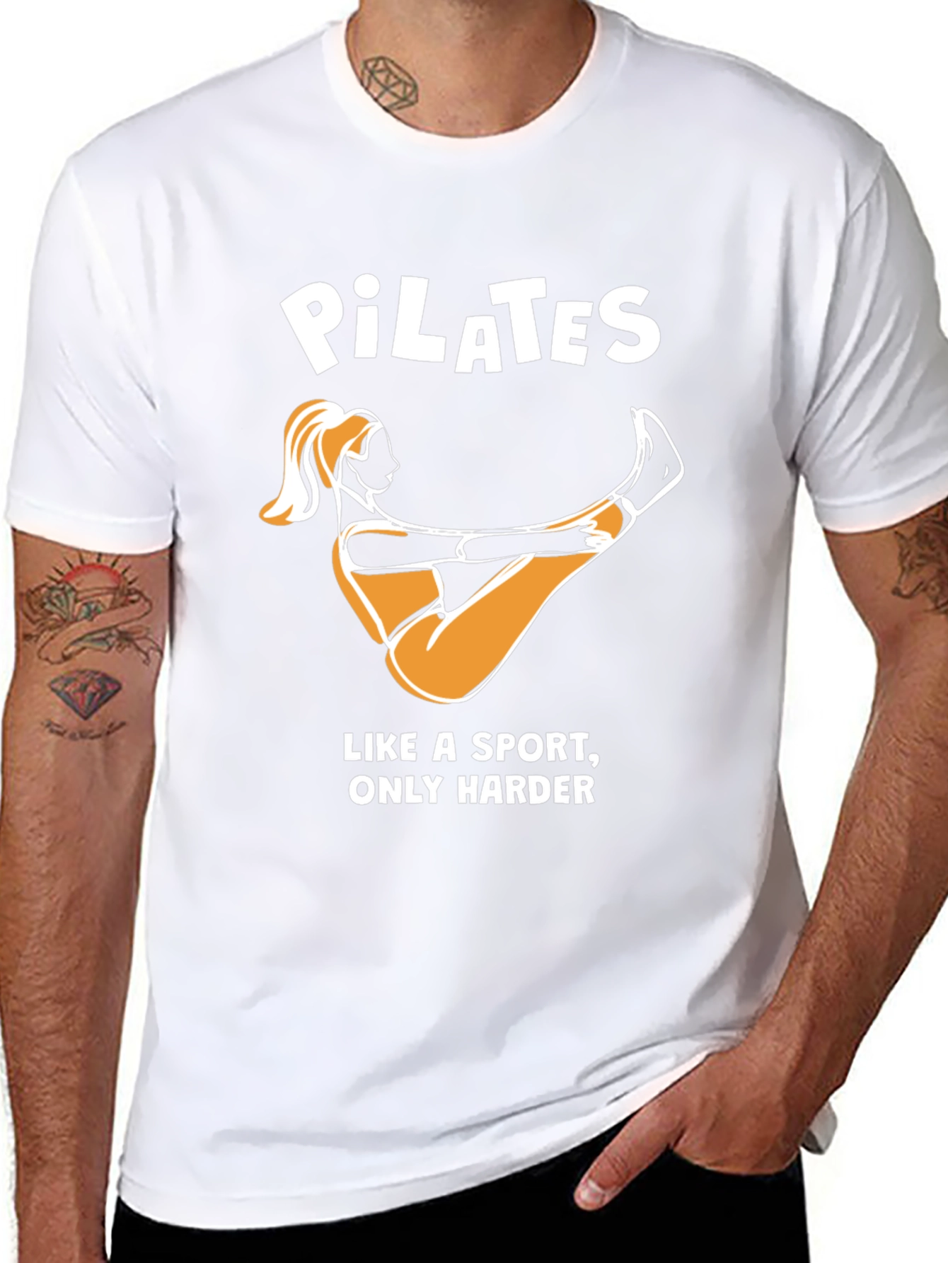Pilates Like a Sport Only Harder Funny T-Shirt