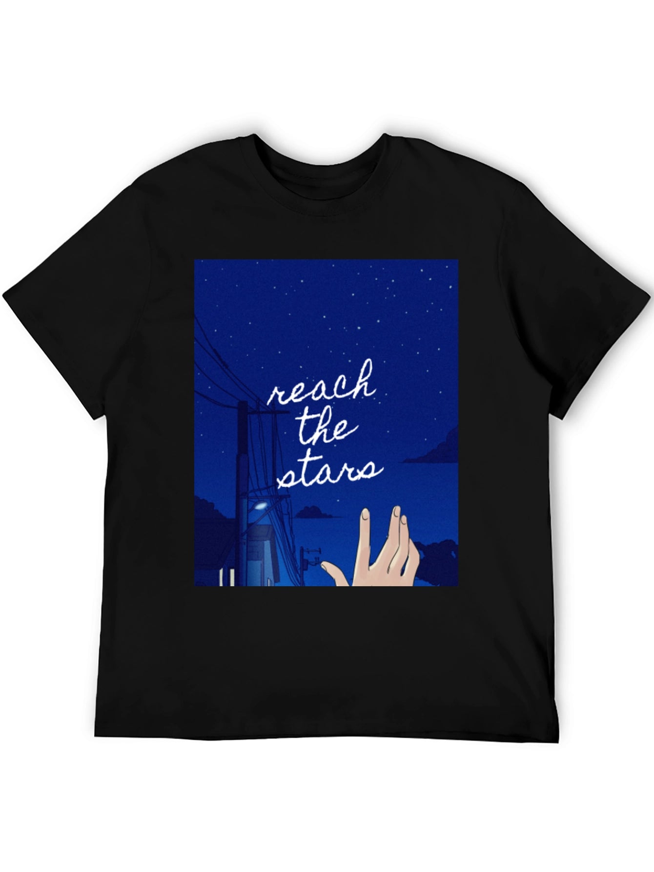 Reach for the Stars Graphic Tee - Black